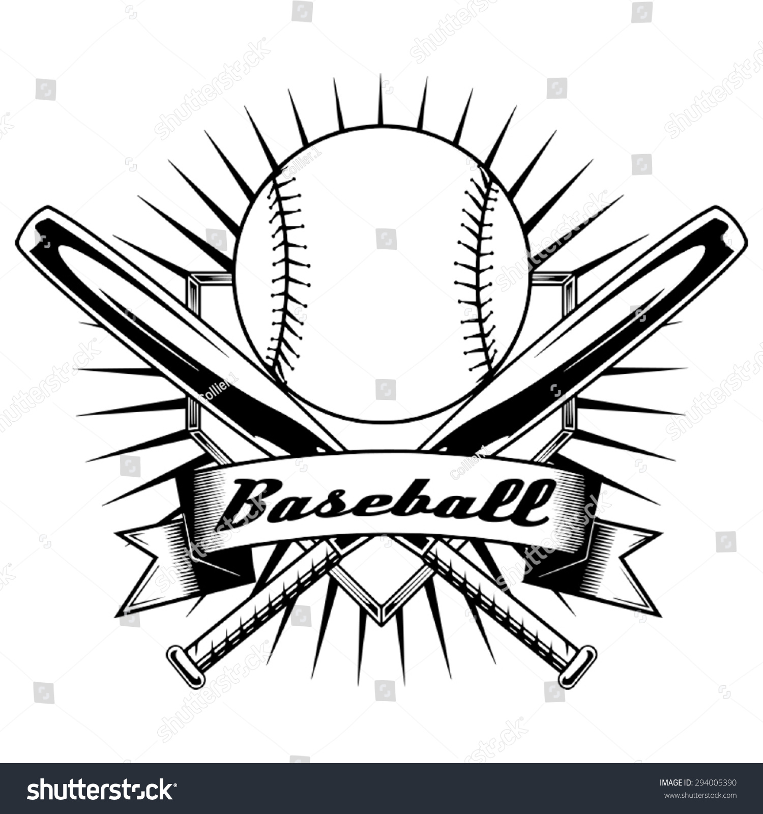 Baseball Graphics Logo Stock Vector (Royalty Free) 294005390