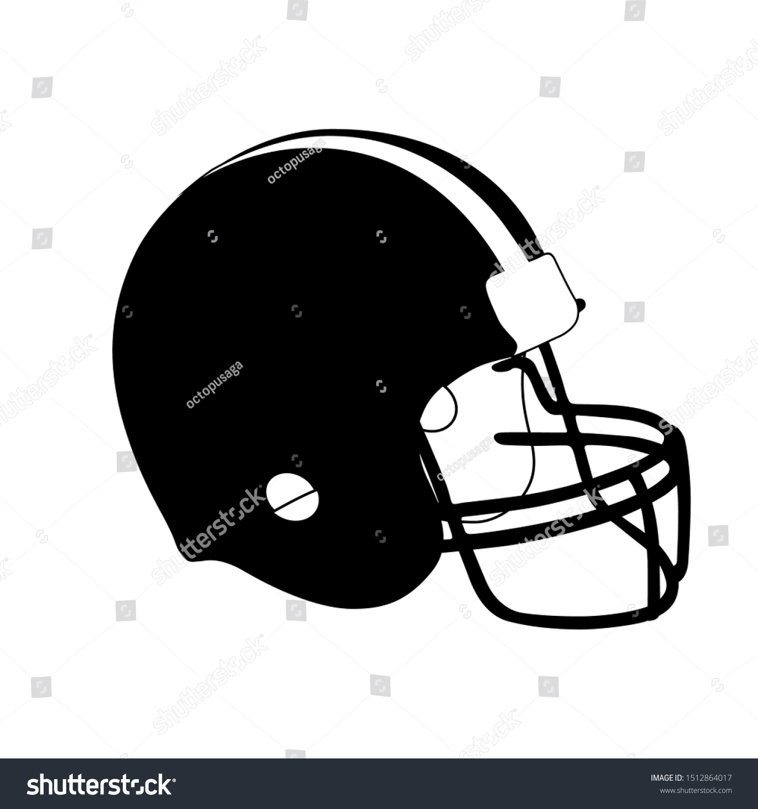 Baseball Helmet Icon Vector Isolated On Stock Vector (royalty Free 