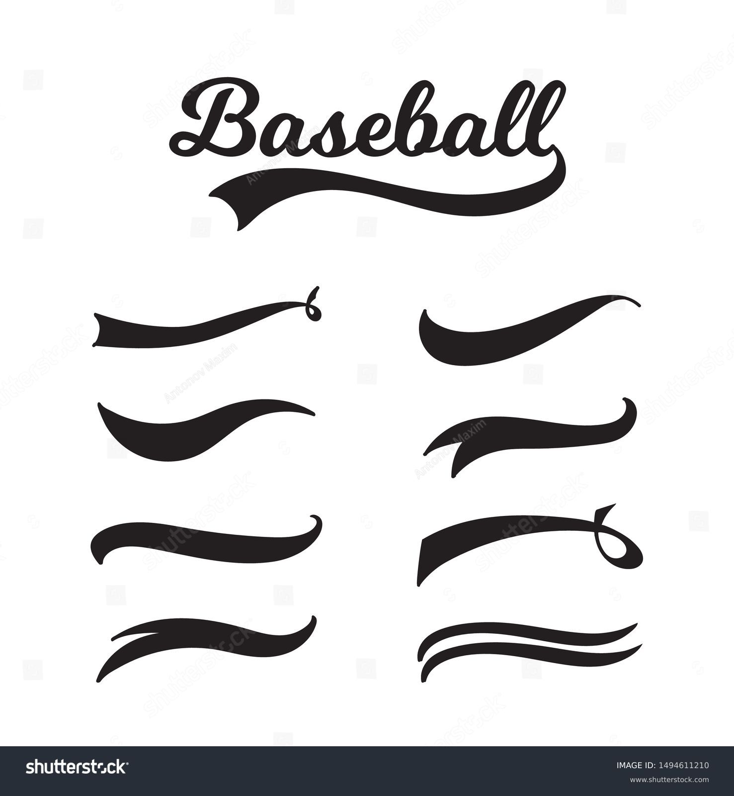 baseball jersey font with swoosh