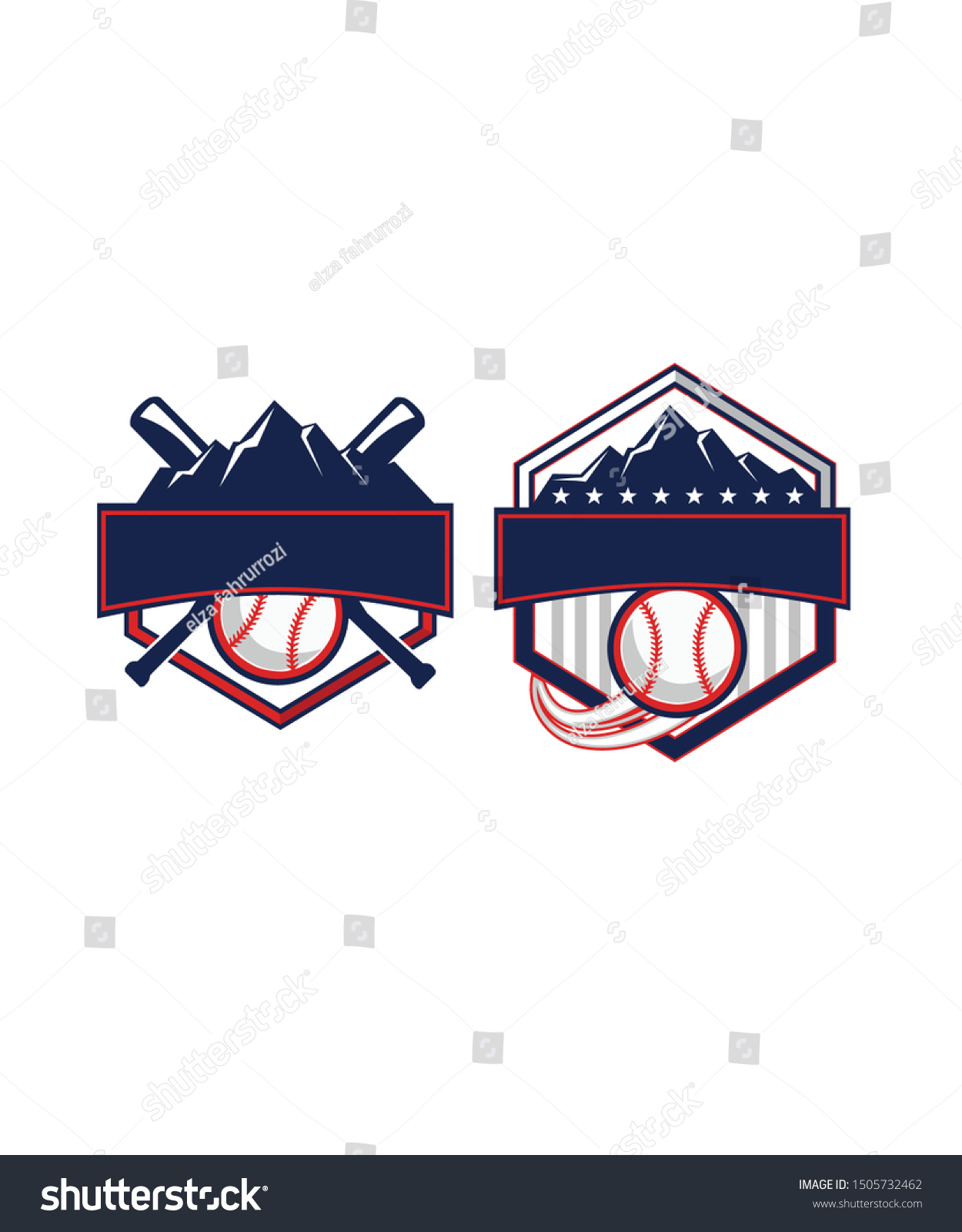 Baseball Logo Cartoon Vector Stock Vector (Royalty Free) 1505732462