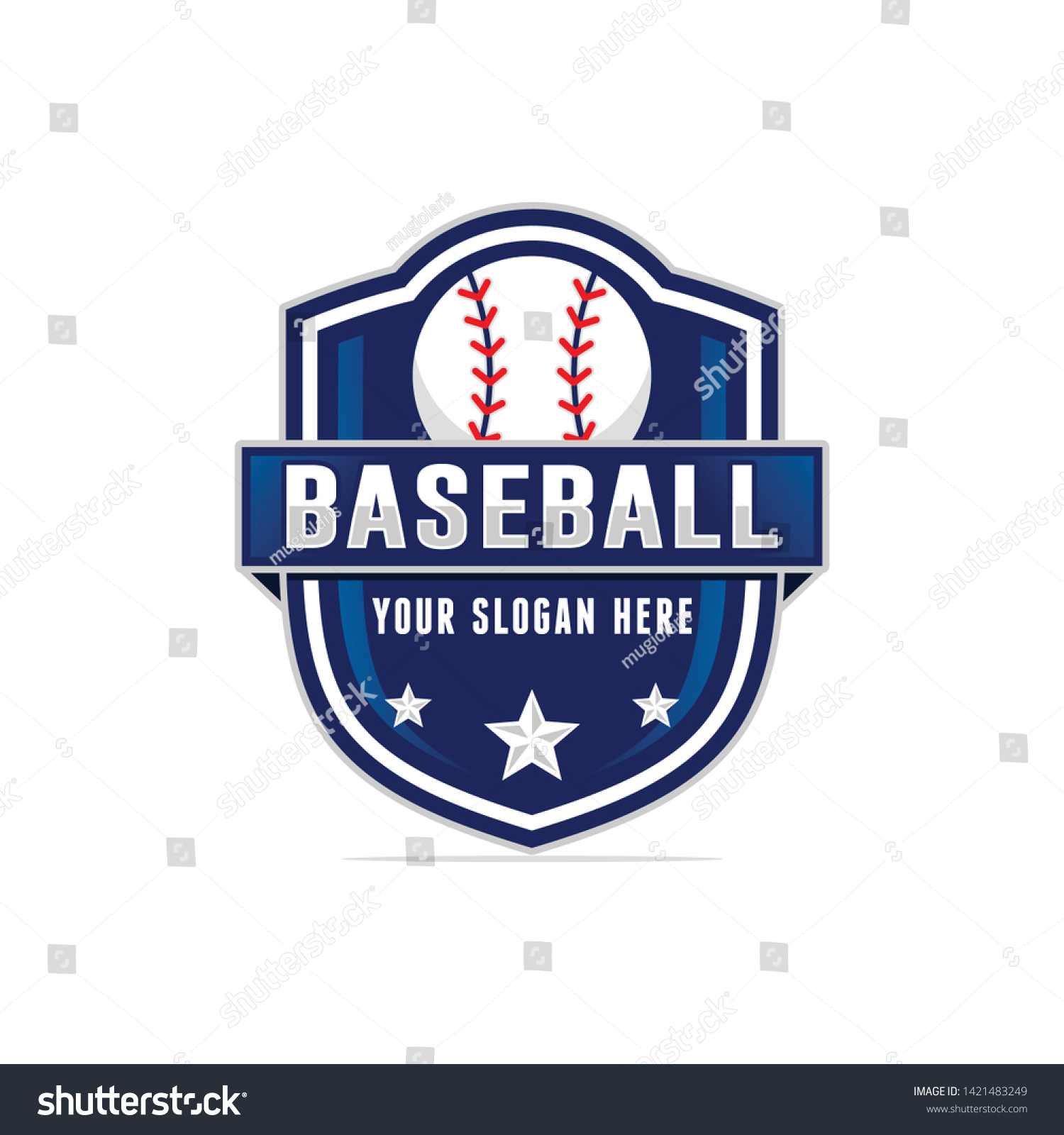 Baseball Logo Template Vector Illustration Stock Vector (Royalty Free ...