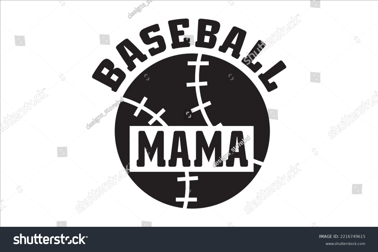 SVG of Baseball mama SVG,  baseball svg, baseball shirt, softball svg, softball mom life, Baseball svg bundle, Files for Cutting Typography Circuit and Silhouette, digital download Dxf, png svg