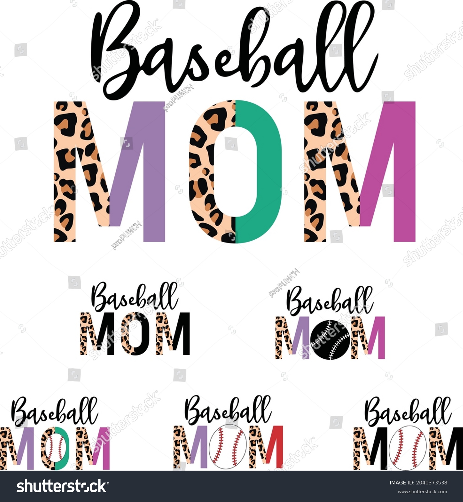 SVG of Baseball mom, half leopard Baseball mom, leopard softball , mom svg, Softball Mom svg, cheetah
 svg