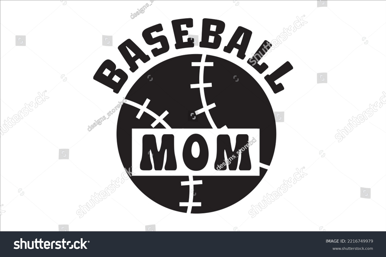 SVG of Baseball mom SVG,  baseball svg, baseball shirt, softball svg, softball mom life, Baseball svg bundle, Files for Cutting Typography Circuit and Silhouette, digital download Dxf, png svg