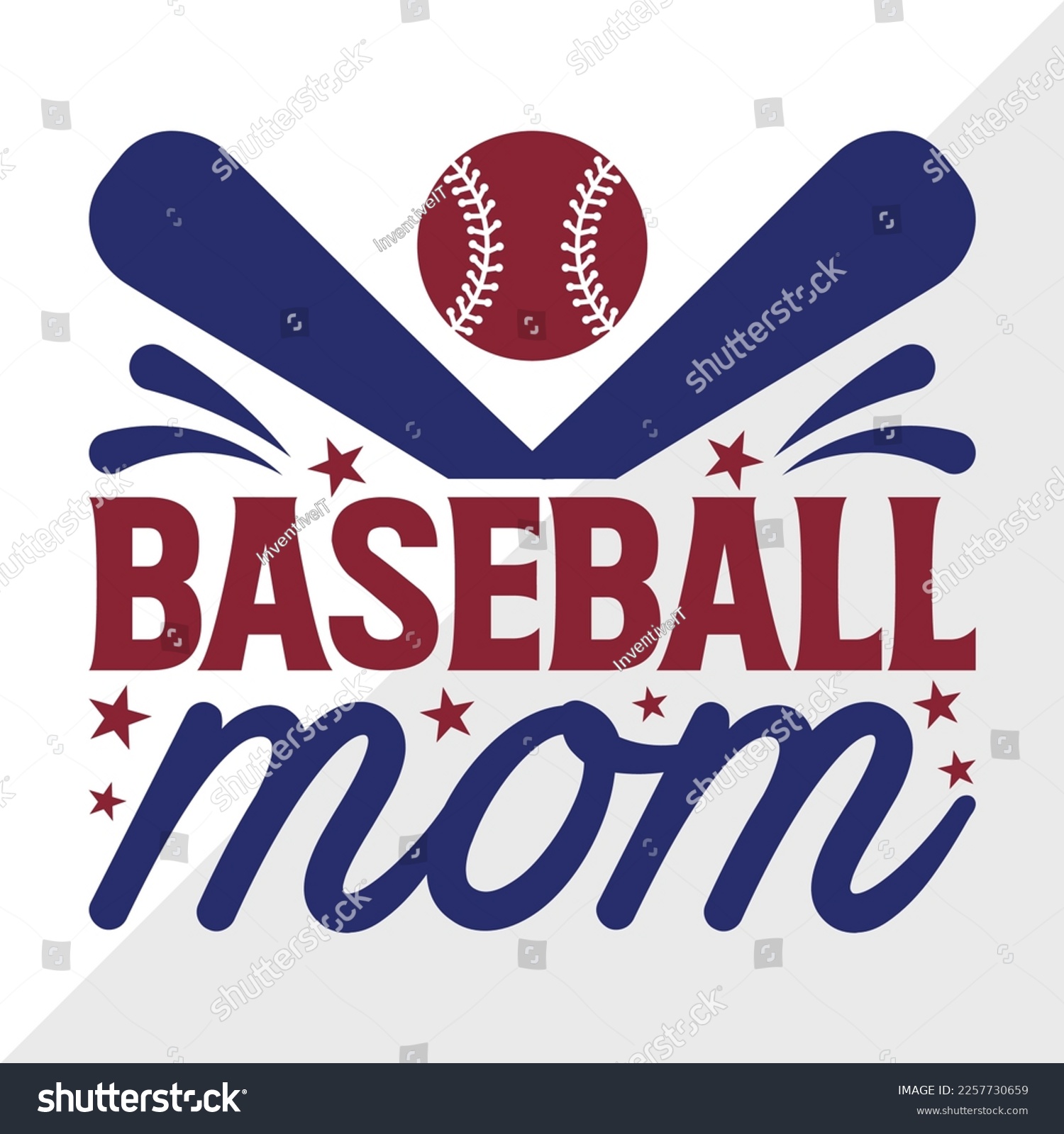 SVG of Baseball Mom SVG Printable Vector Illustration svg