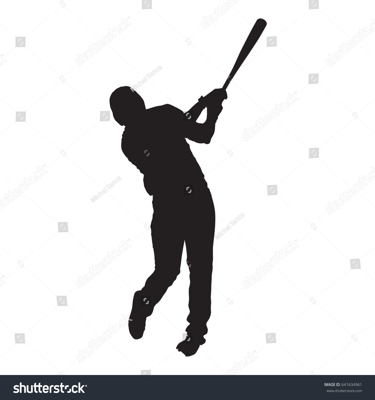 Baseball Player Front View Batter Vector Stock Vector (Royalty Free ...