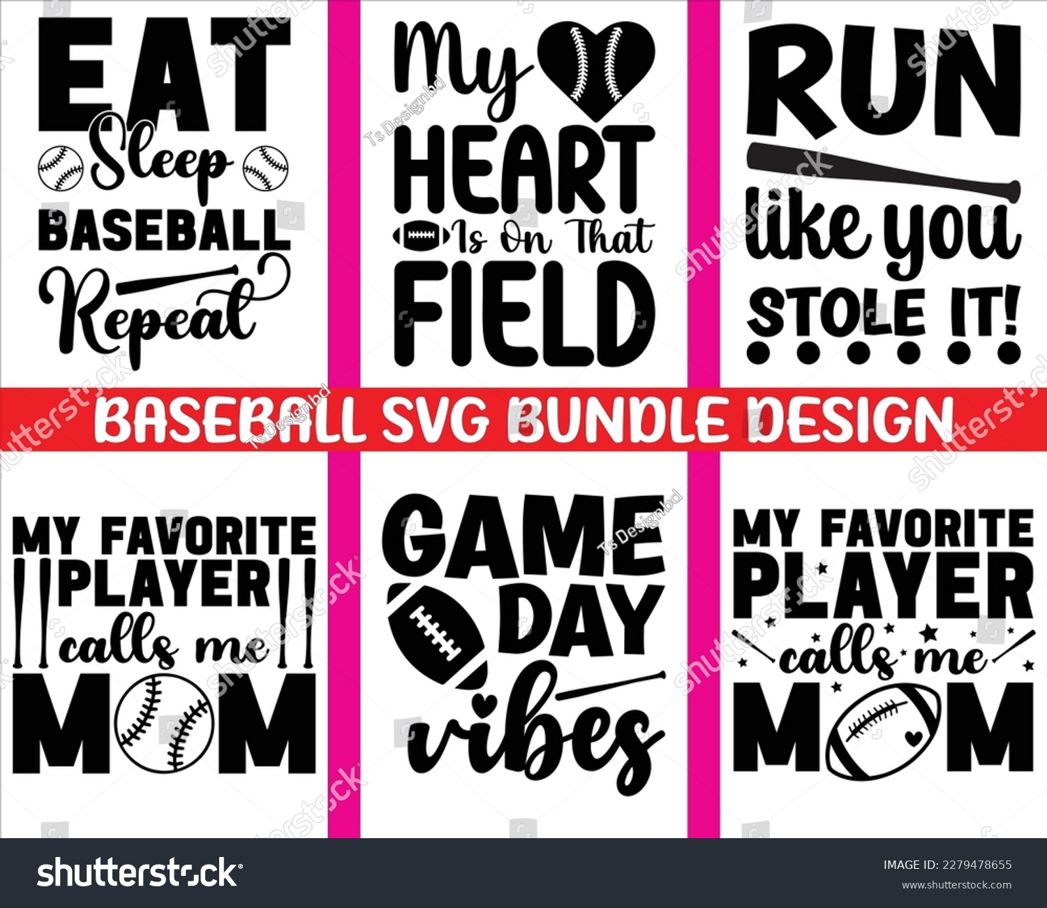 SVG of Baseball Svg Design Bundle, Baseball Sports svg,Baseball Quote,trendy vector and typography Baseball t shirt design,Supportive Mom svg,retro baseball t-shirt design svg