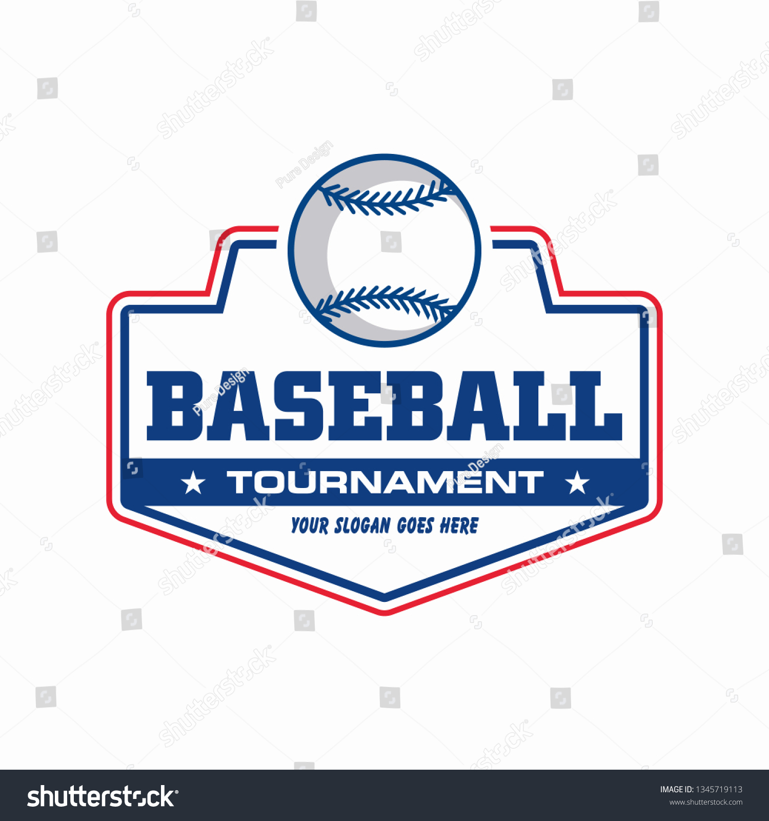 Baseball Tournament Logo Sport Logo Stock Vector (Royalty Free ...