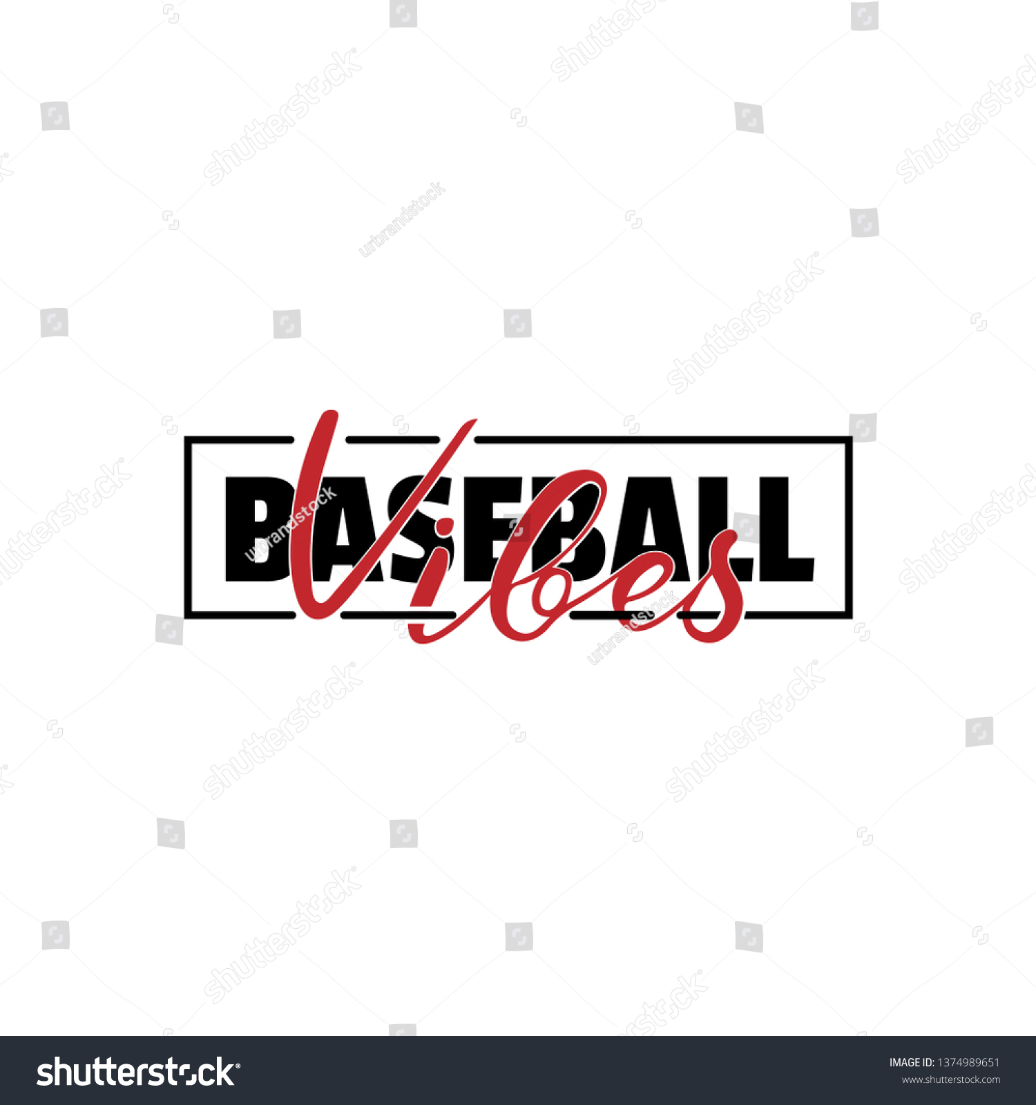 SVG of Baseball typography design template svg