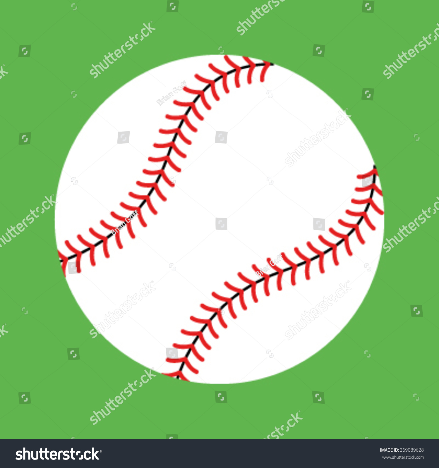Baseball Vector Icon Stock Vector 269089628 - Shutterstock