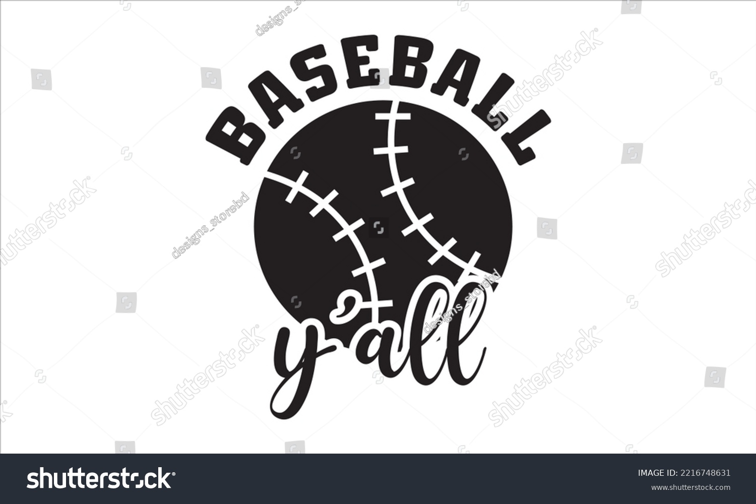 SVG of Baseball y'all SVG,  baseball svg, baseball shirt, softball svg, softball mom life, Baseball svg bundle, Files for Cutting Typography Circuit and Silhouette, digital download Dxf, png svg