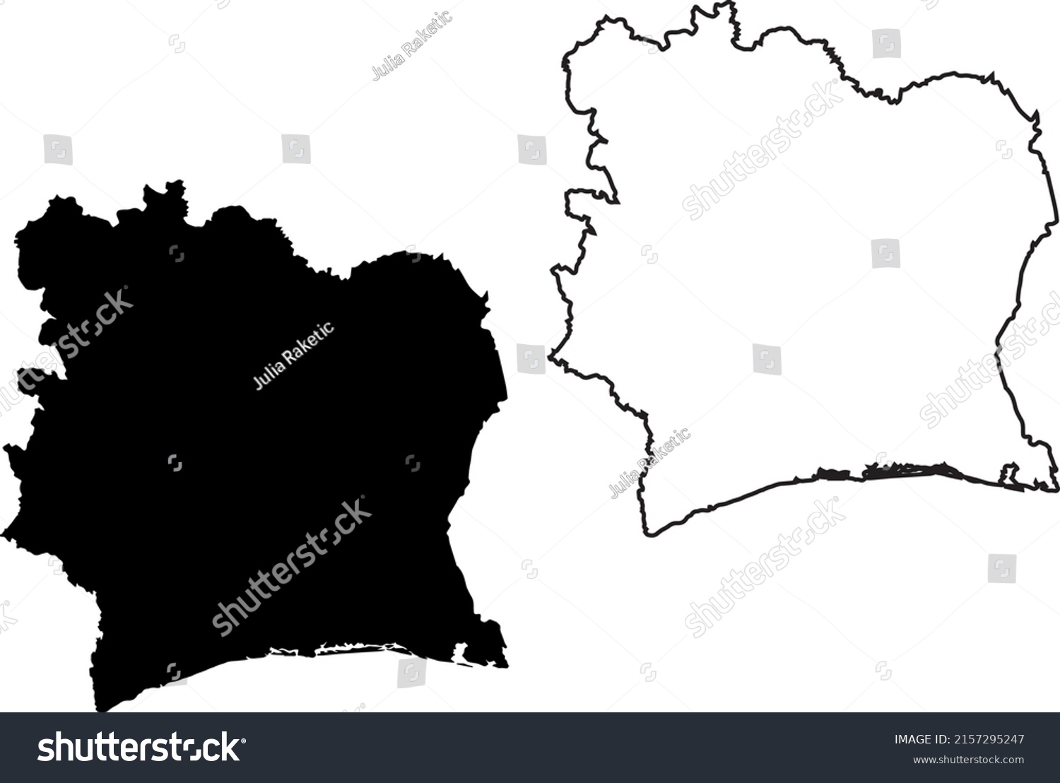 Basis Silhouettes On White Background Map Stock Vector (Royalty Free ...