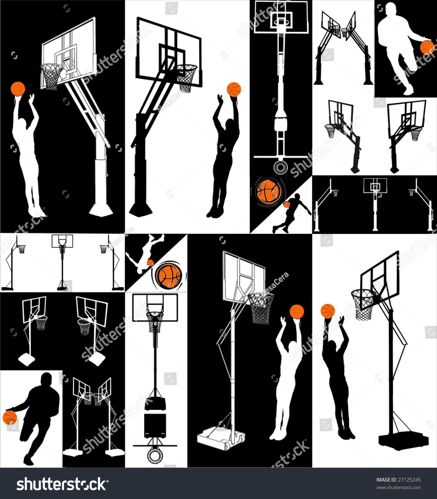 Basketball Backboard Vector 01 Stock Vector (Royalty Free) 27125245
