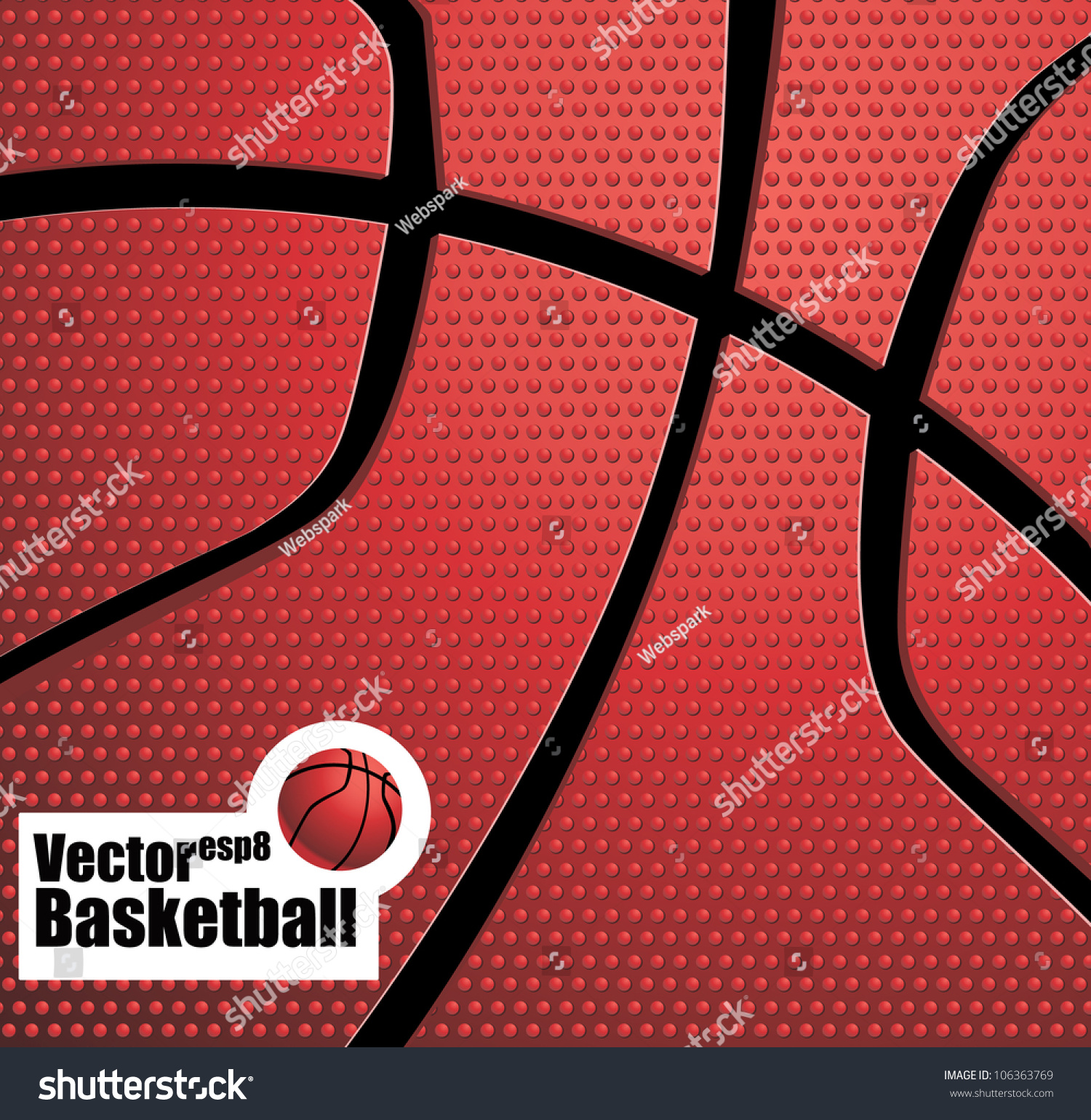 Basketball Background Stock Vector (Royalty Free) 106363769 | Shutterstock