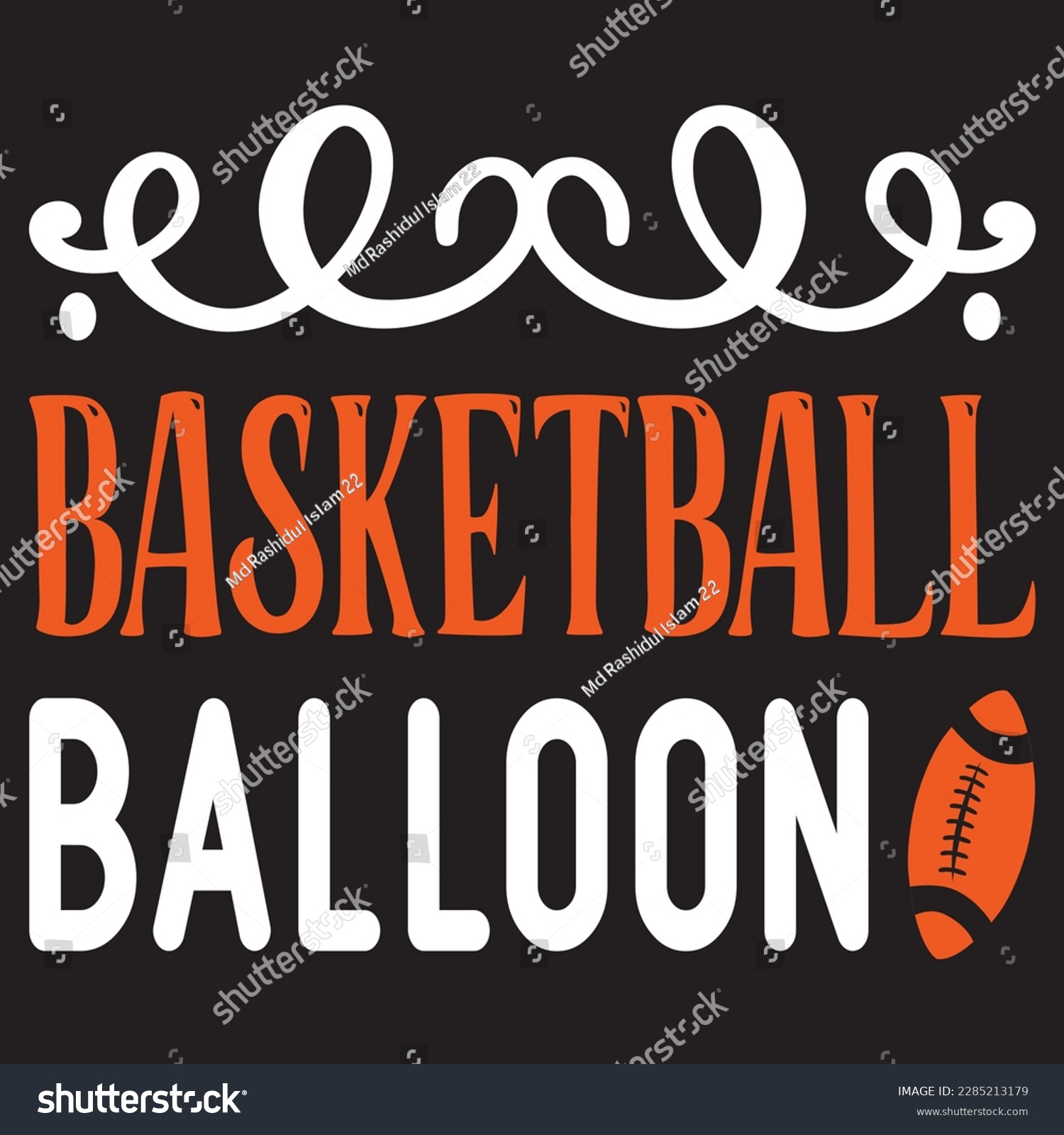 SVG of Basketball Balloon SVG Design Vector File. svg