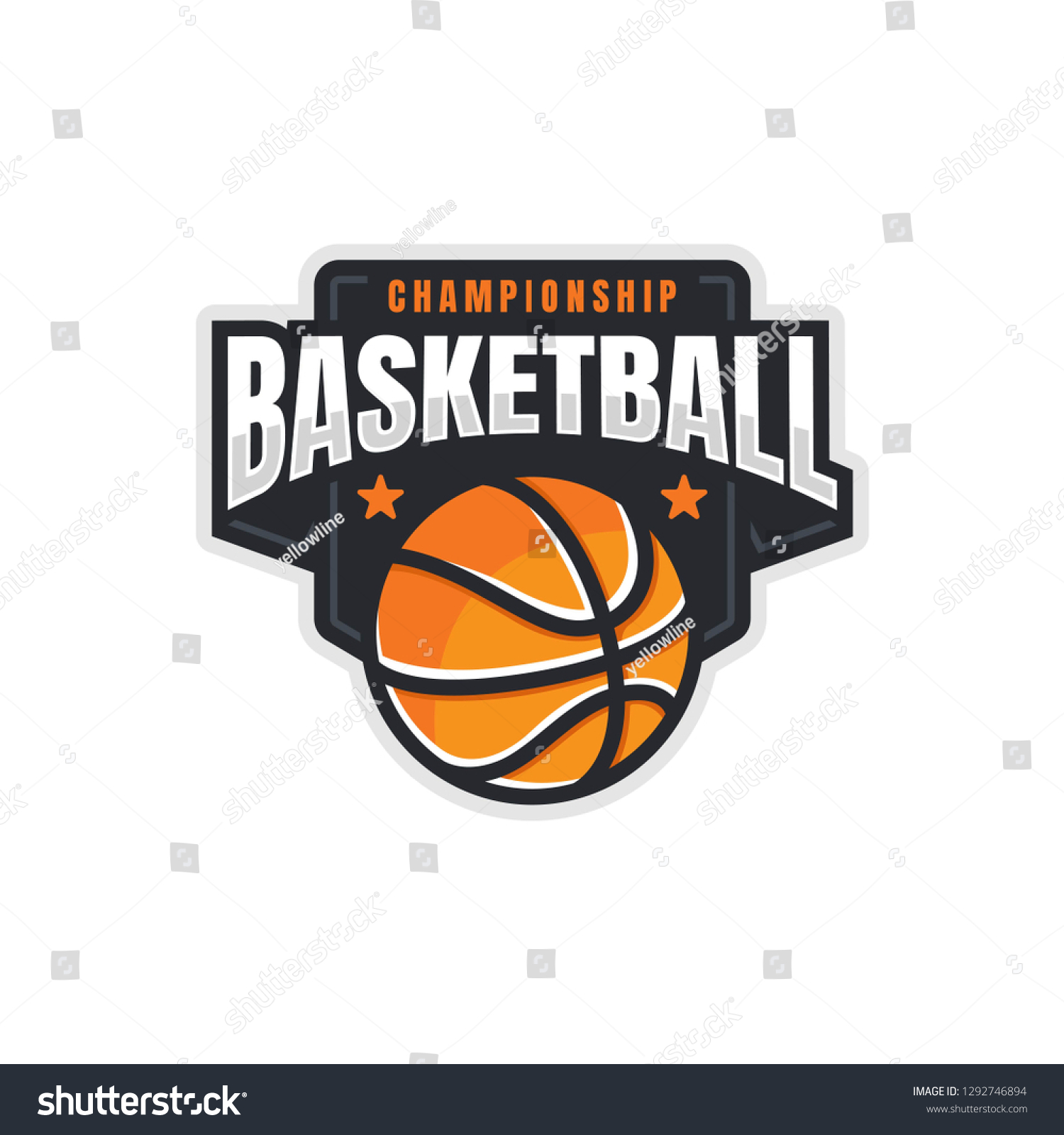 Basketball Logo American Logo Sport Stock Vector (Royalty Free) 1292746894