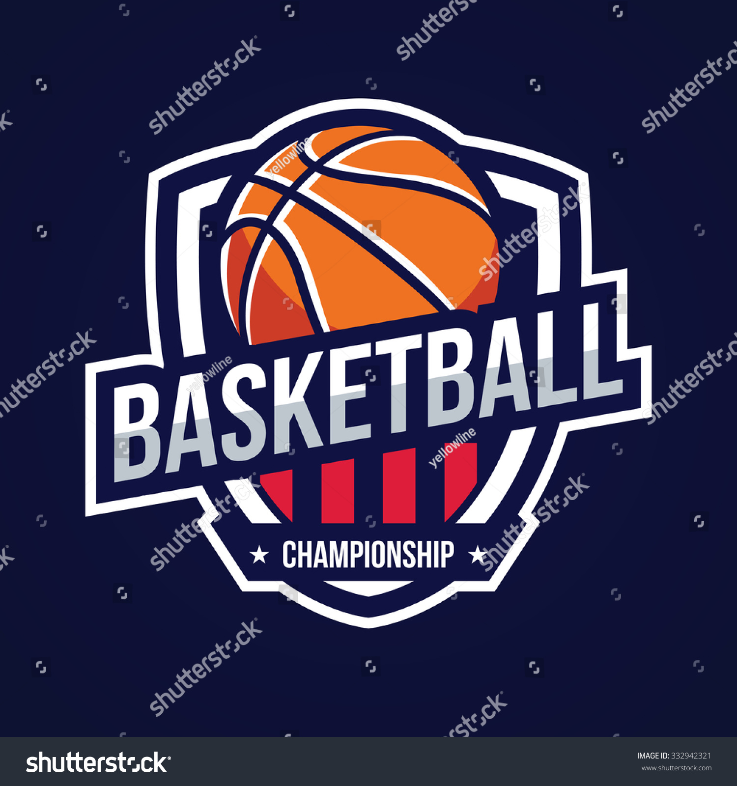 Basketball Logo, American Logo Sport Stock Vector Illustration ...