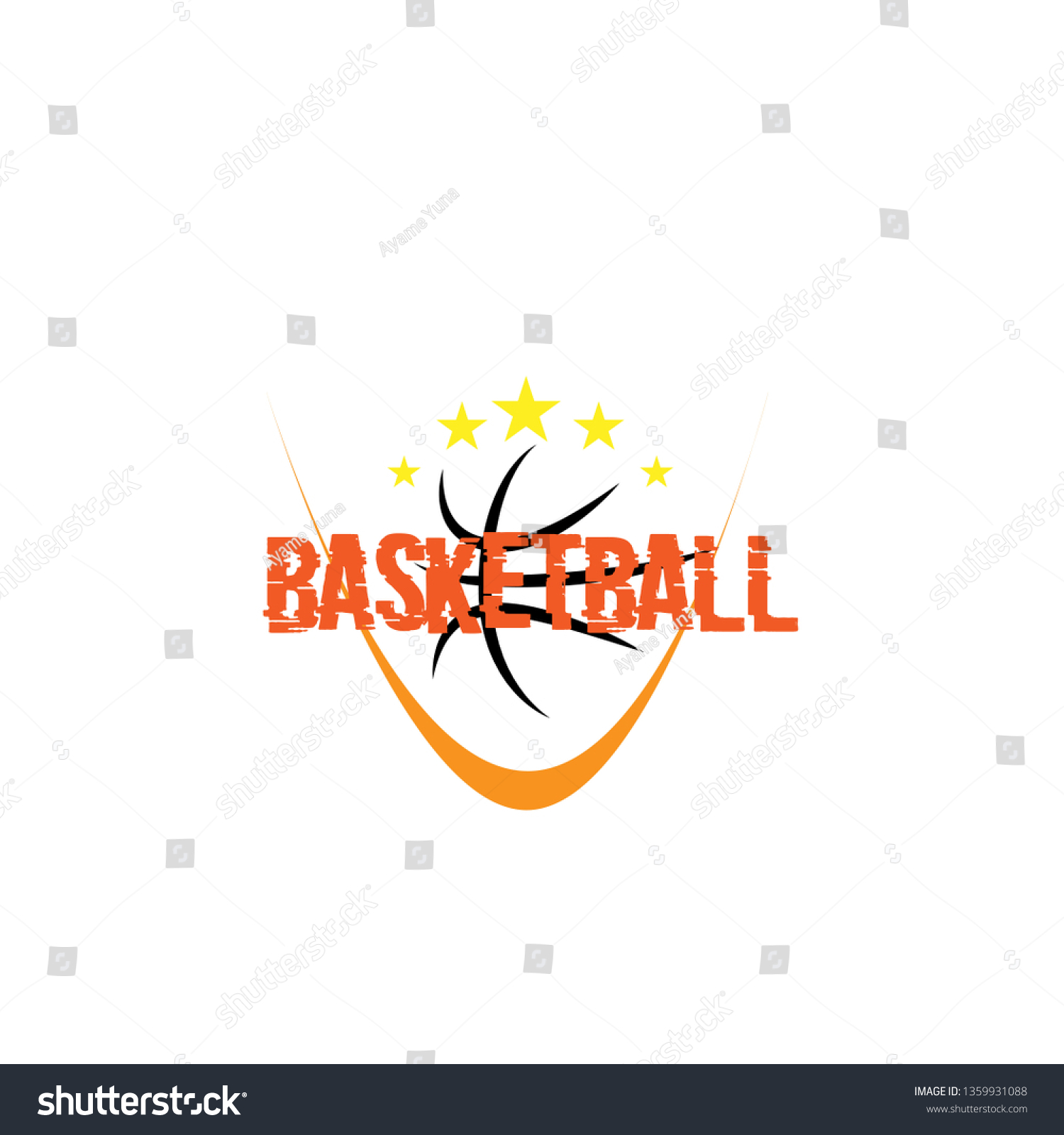 Basketball Logo Icon Sign Symbol Sport Stock Vector (Royalty Free ...