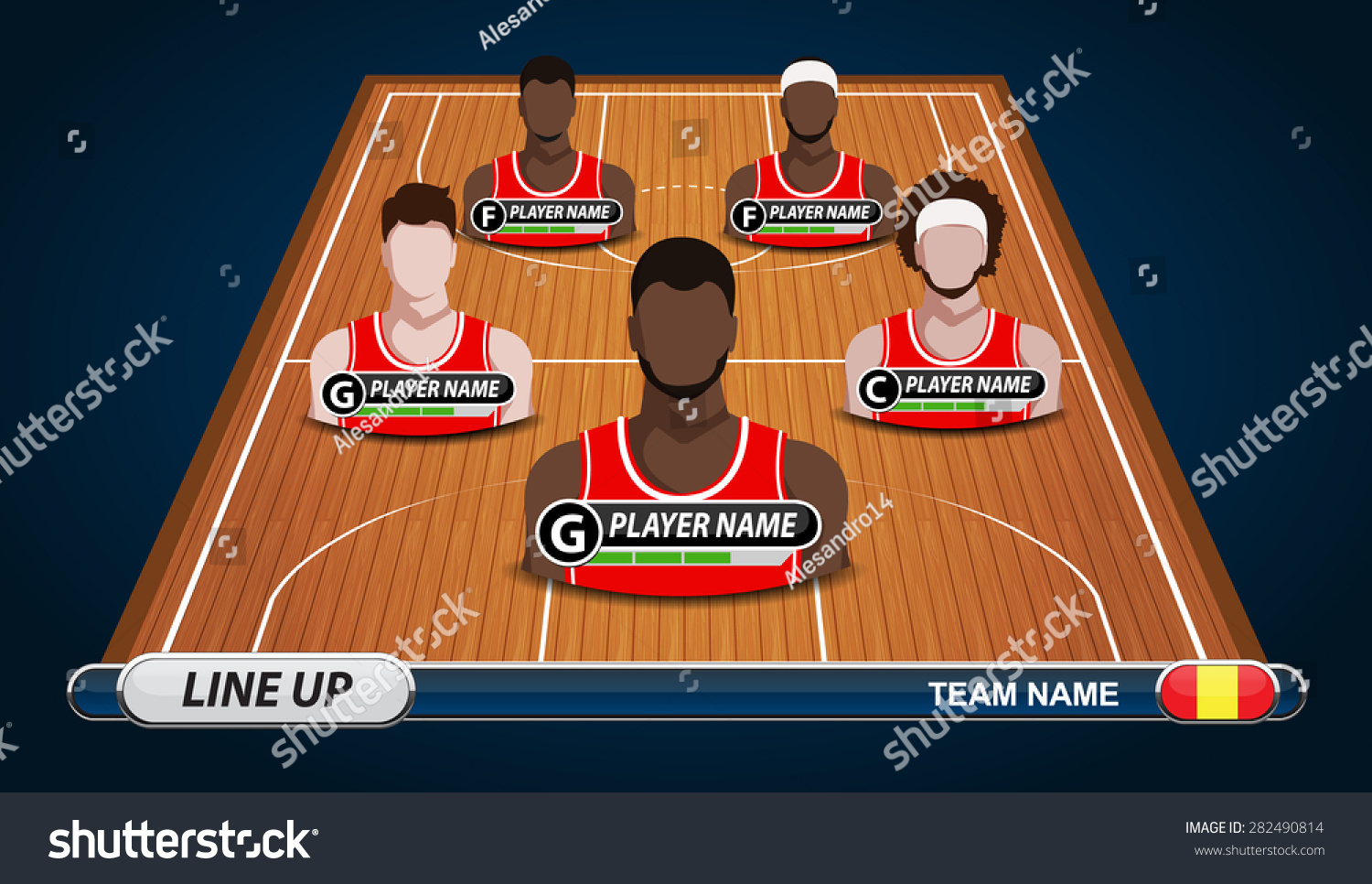 basketball lineup