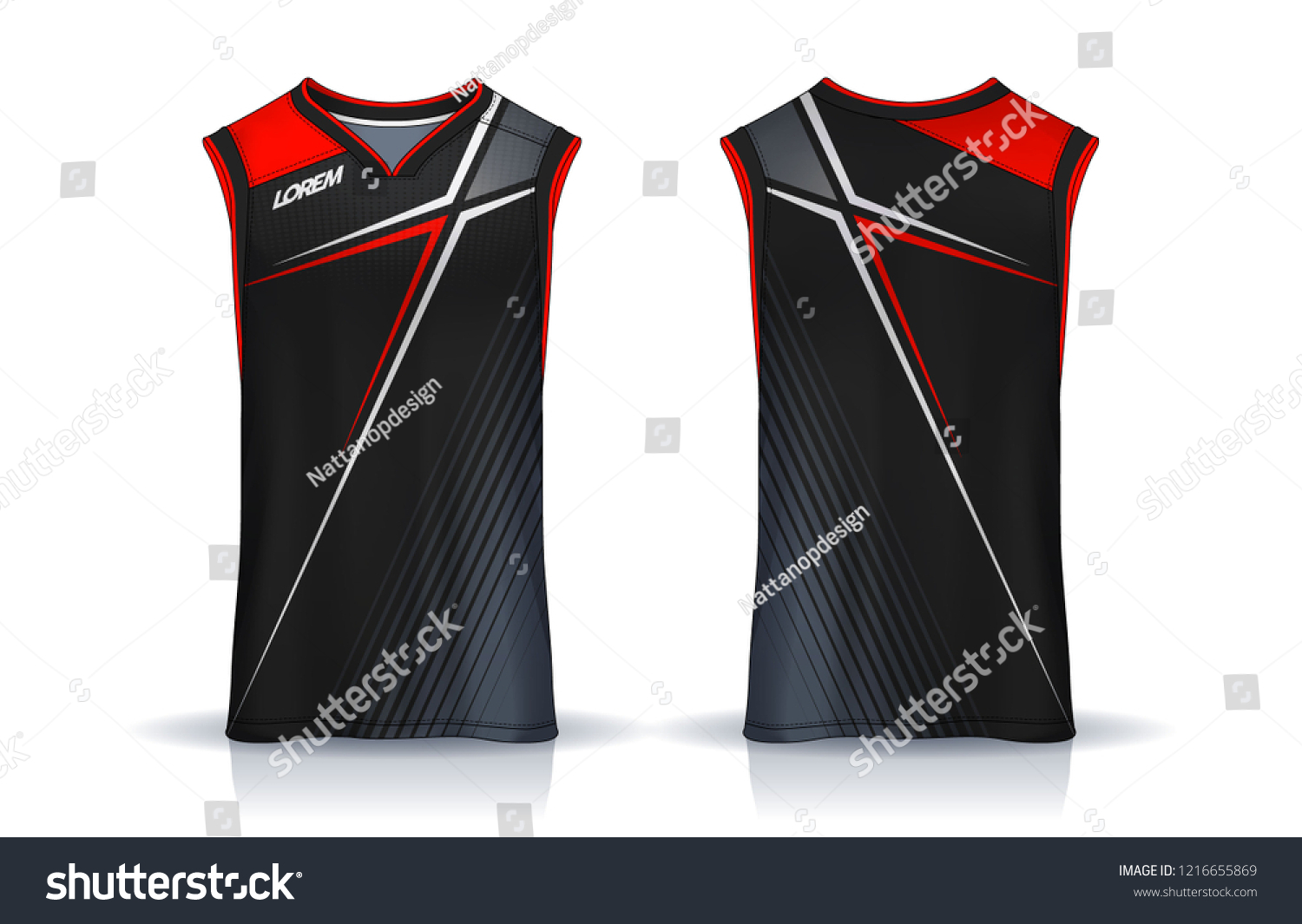 Download Basketball Tank Top Design Template Sport Stock Vector Royalty Free 1216655869