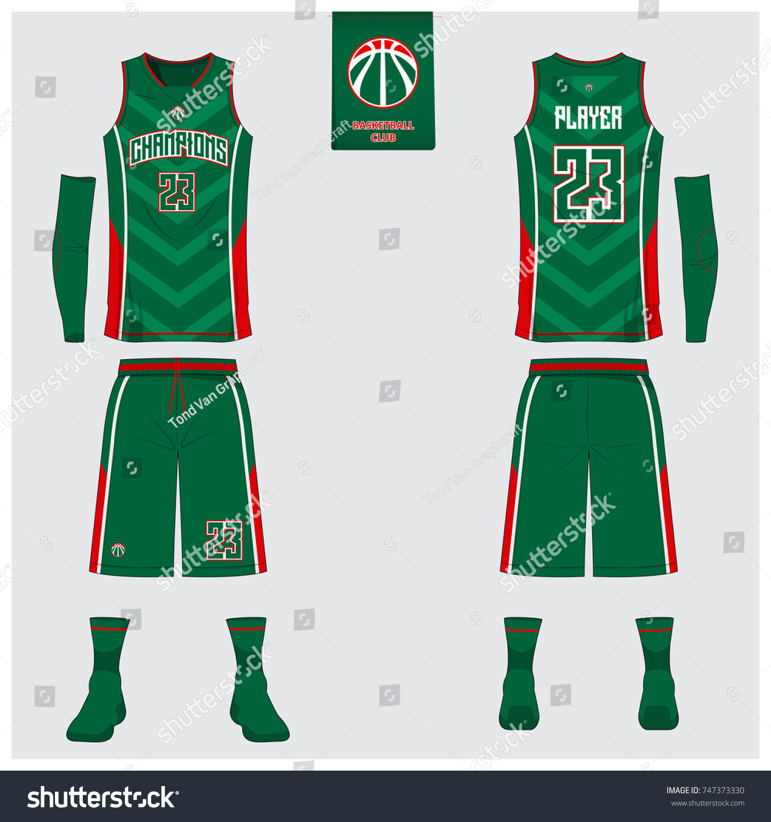 green basketball jersey template
