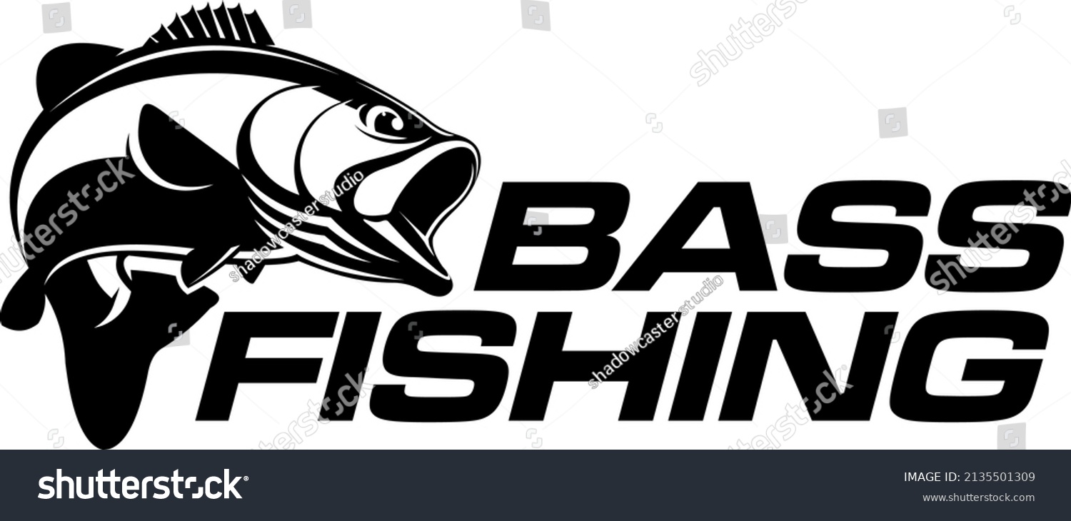 Bass Fishing Logo Template Unique Fresh Stock Vector (Royalty Free ...