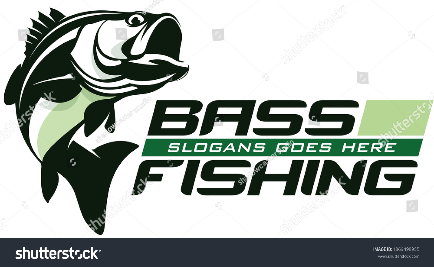 Bass Fishing Logo Unique Fresh Bass Stock Vector (Royalty Free ...