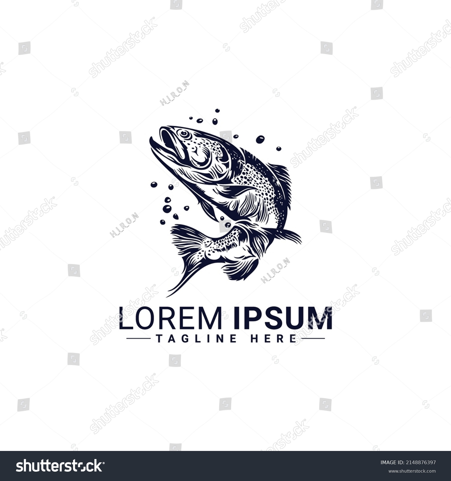 Bass Fishing Logo Unique Fresh Bass Stock Vector (Royalty Free ...