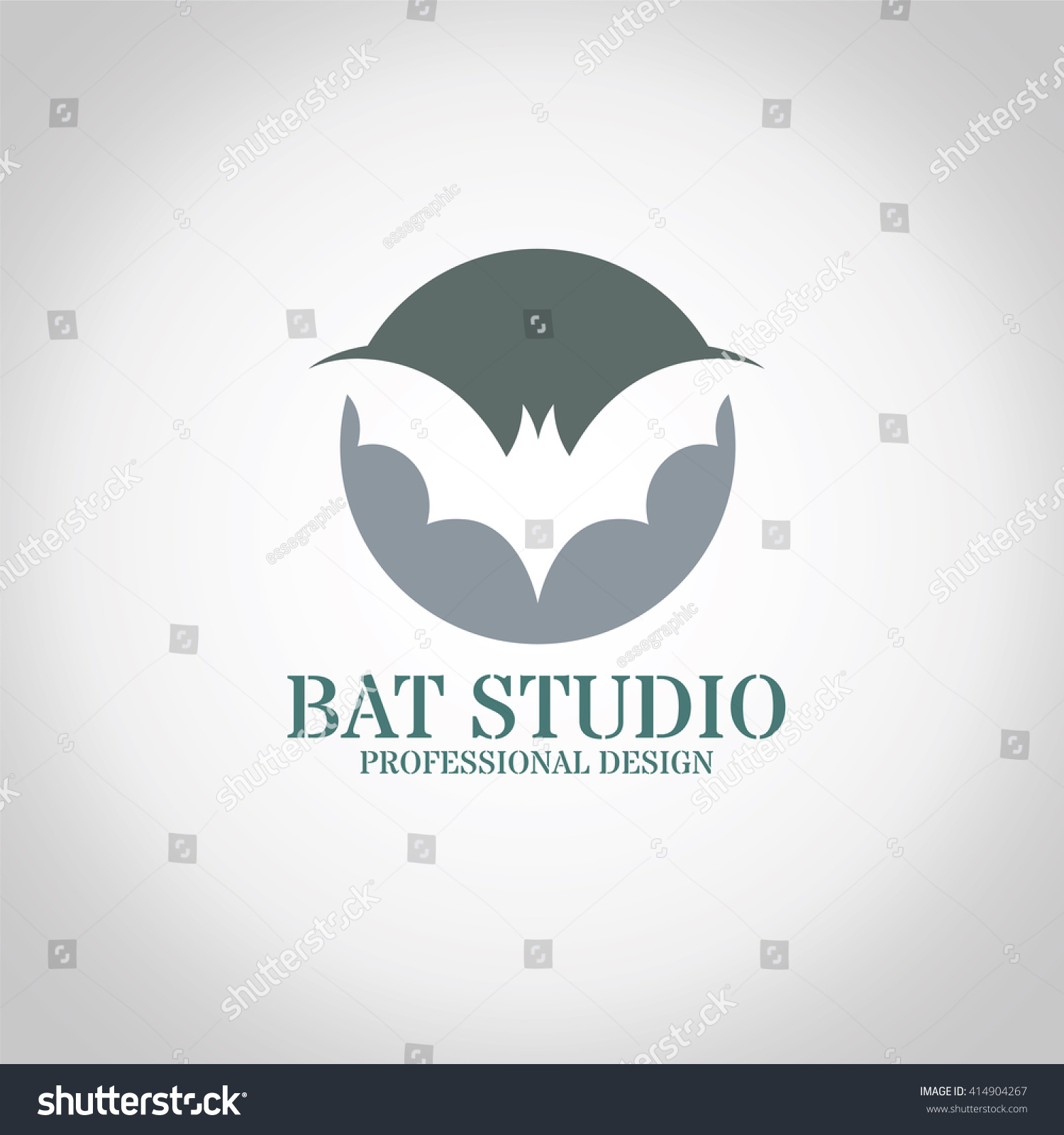 Bat Studio Logo Stock Vector Illustration 414904267 : Shutterstock