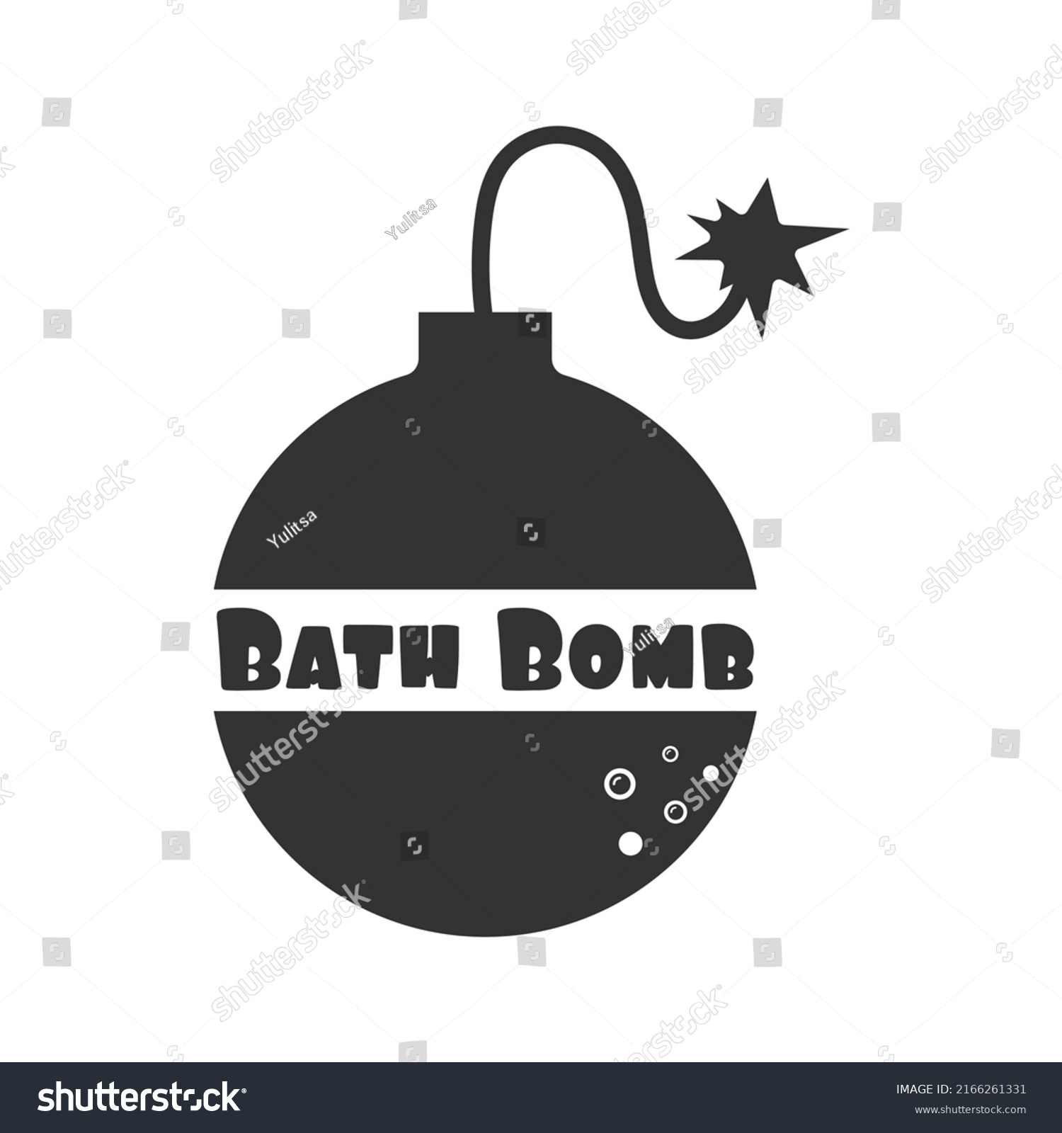 Bath Bomb Logo Vector Illustration Stock Vector (Royalty Free ...