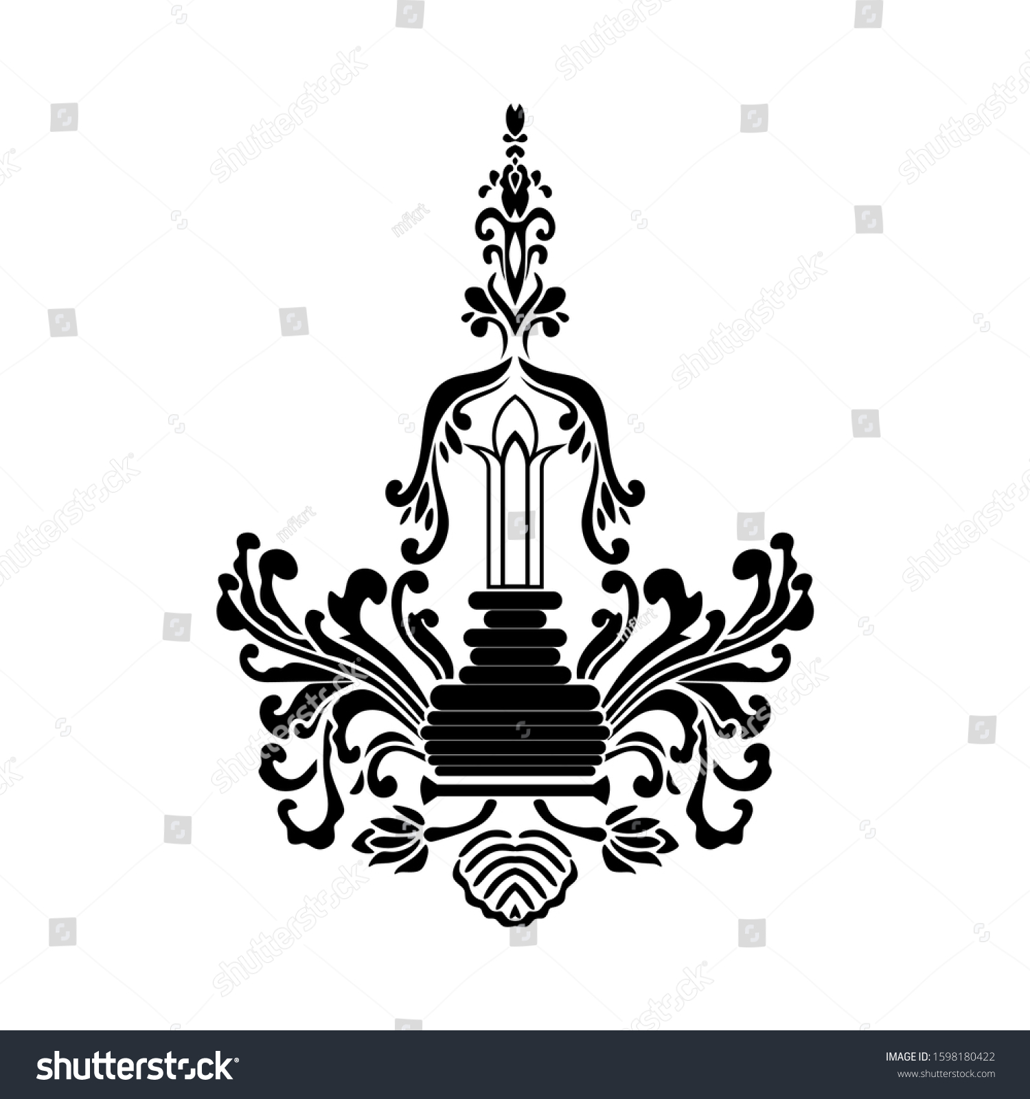 Batik Malang Indonesia Color Black White Stock Vector Royalty Free 1598180422<script async src=