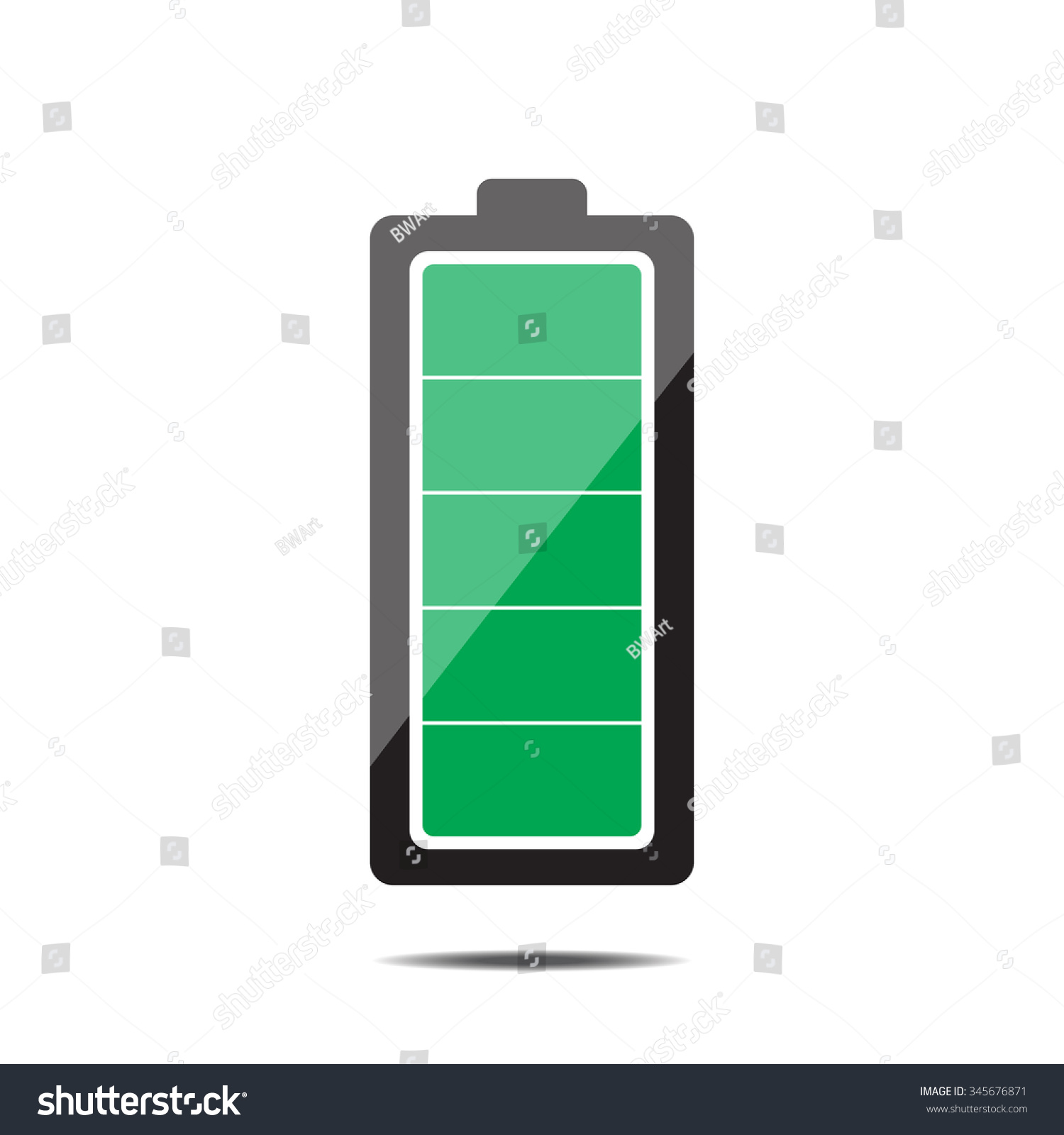 Battery Symbol Vector Illustration Stock Vector (Royalty Free
