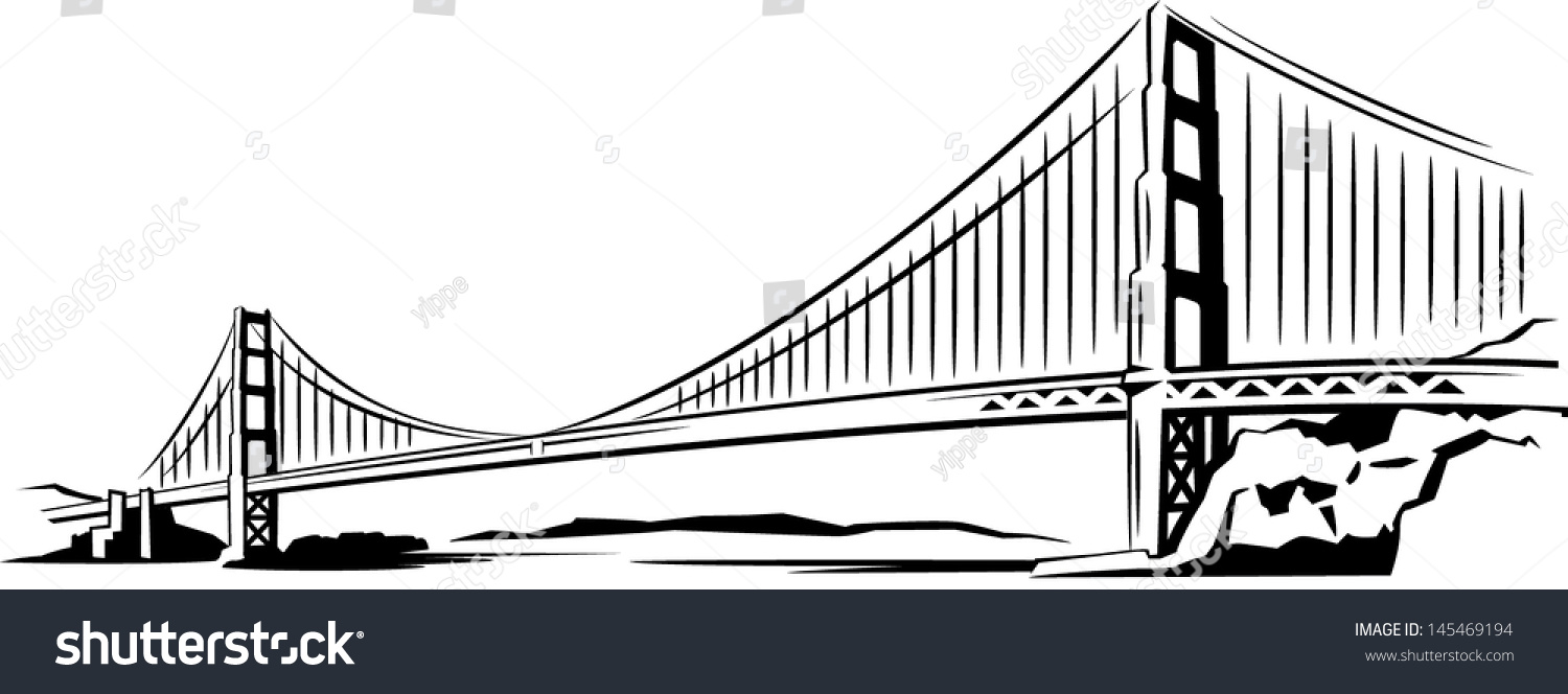 Bay Bridge Stock Vector Royalty Free