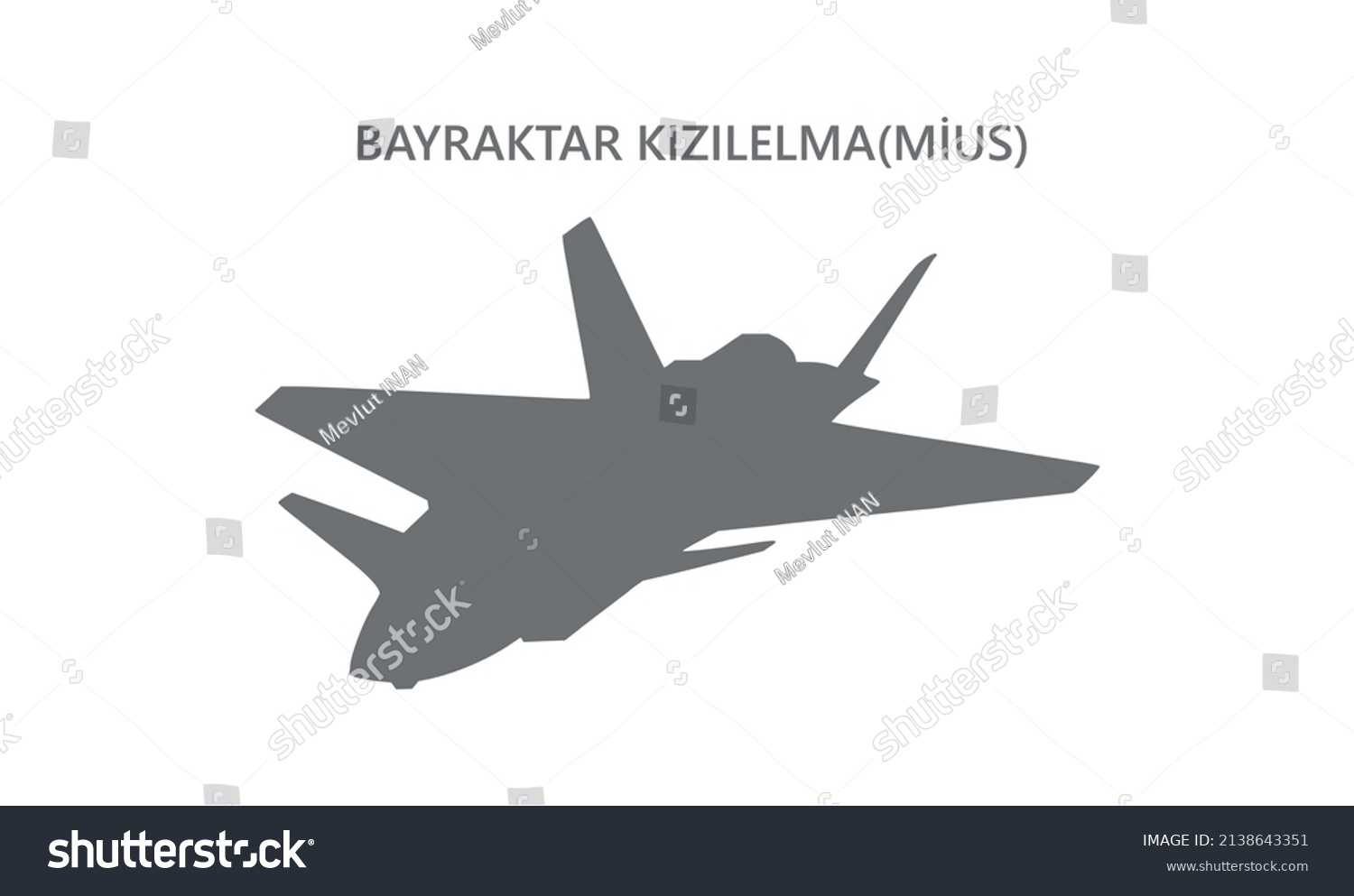 SVG of Bayraktar Kızılelma Combatant Unmanned Aircraft System (CUAS).  svg