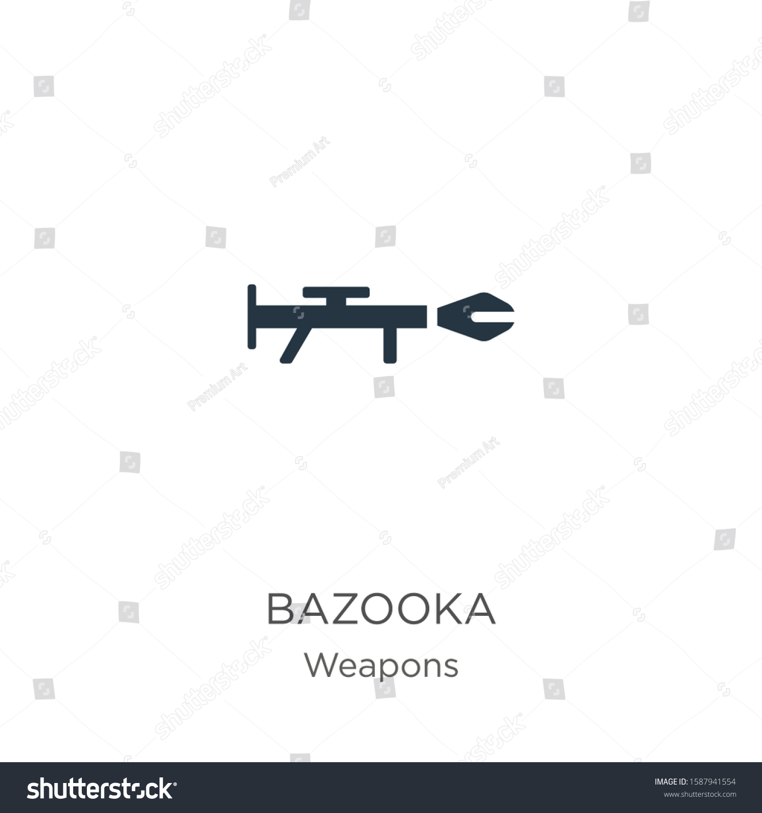 Bazooka Icon Vector Trendy Flat Bazooka Stock Vector Royalty Free