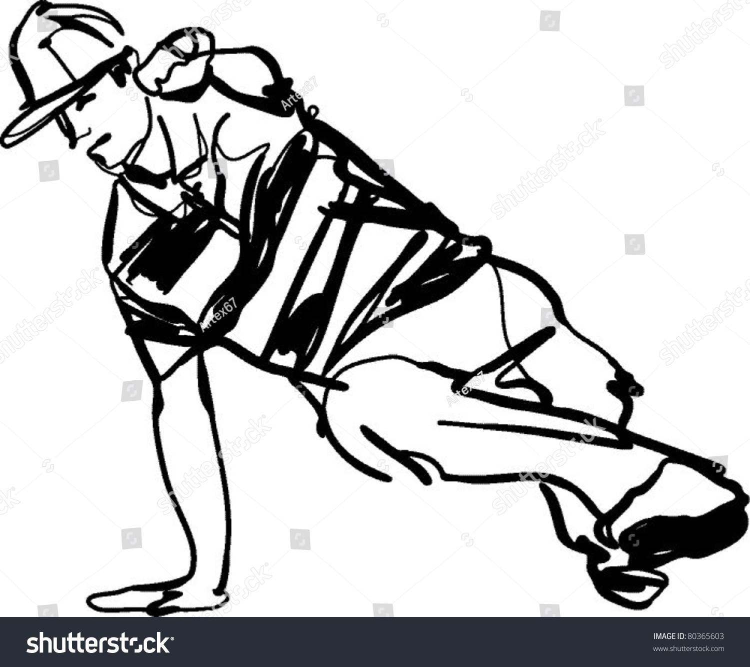 SVG of Bboy guy dancing breakdance svg