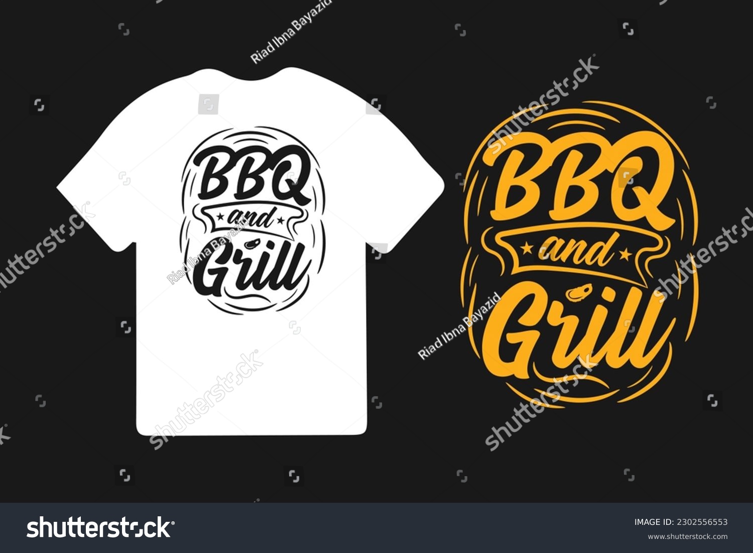 SVG of BBQ Typography T-shirt Design Vector Template, BBQ SVG T-shirt design. Vintage BBQ t shirt design. svg
