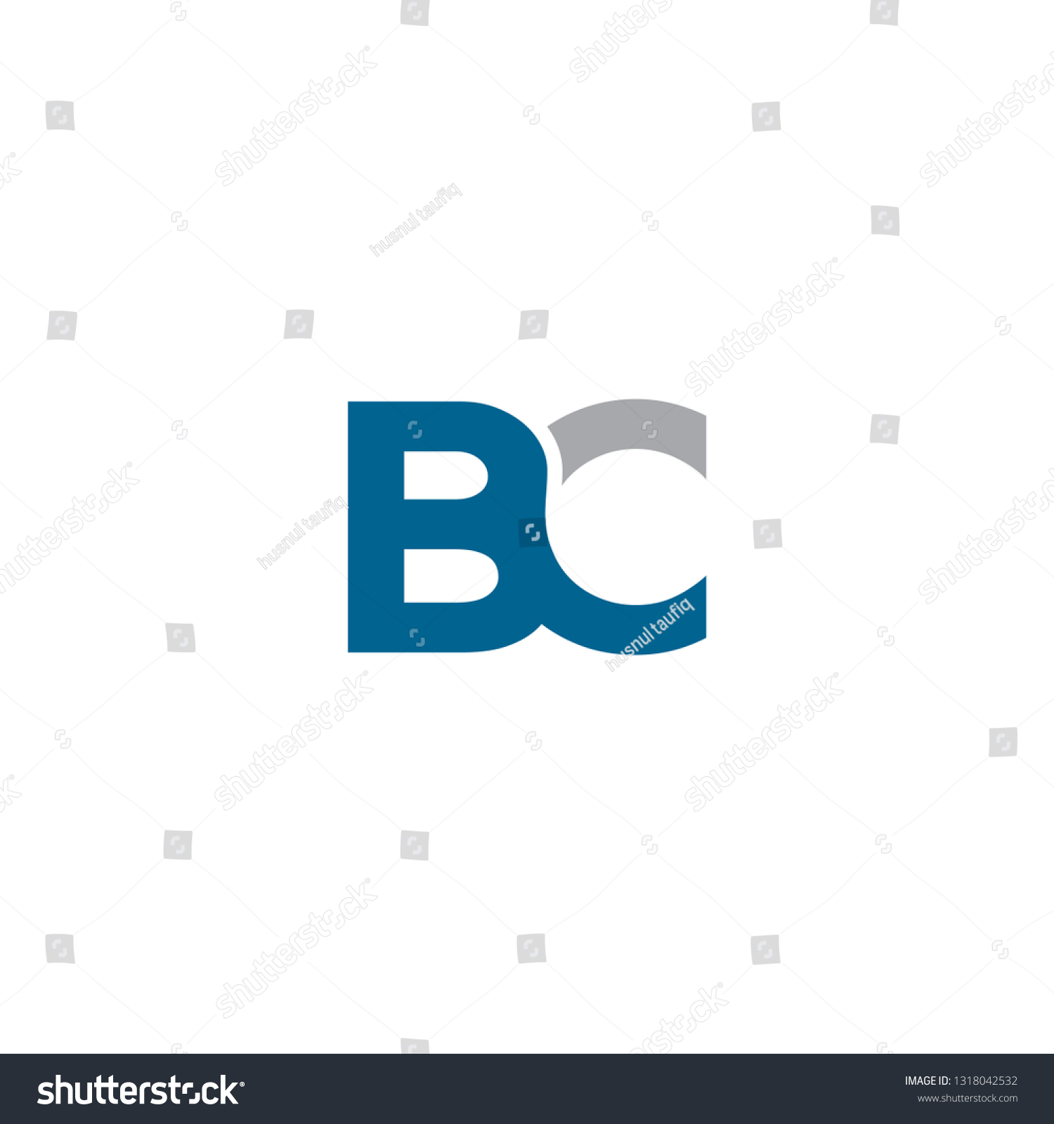 Bc Logo Vector Stock Vector (Royalty Free) 1318042532