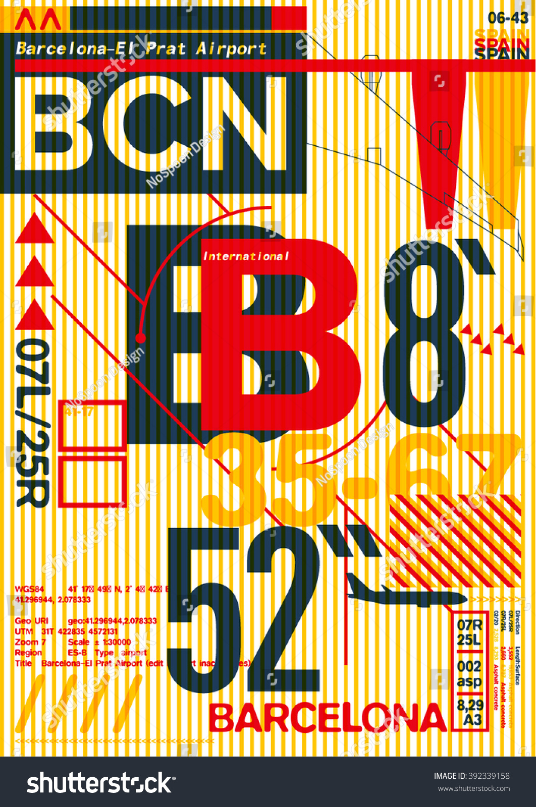 SVG of BCN / BARCELONA / Stock Vector Illustration: T-Shirt Design / Print Design svg