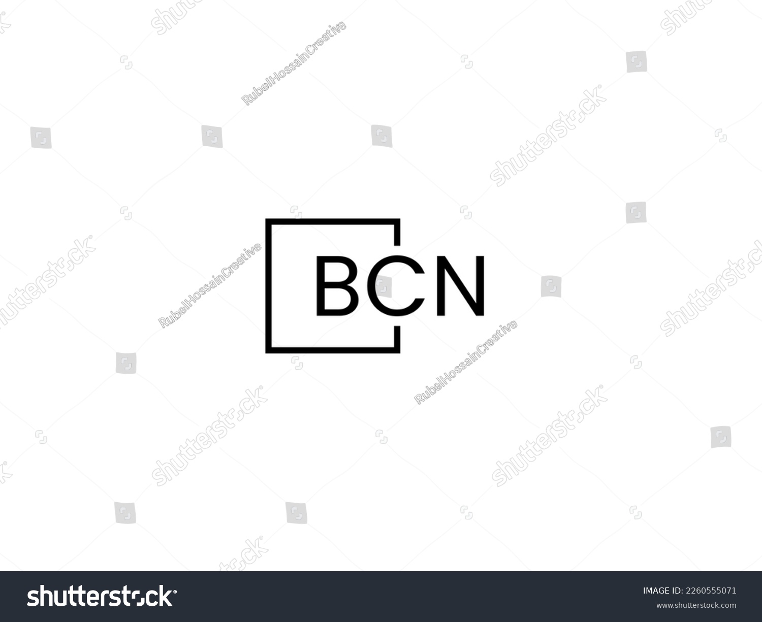 SVG of BCN Letter Initial Logo Design Vector Illustration svg