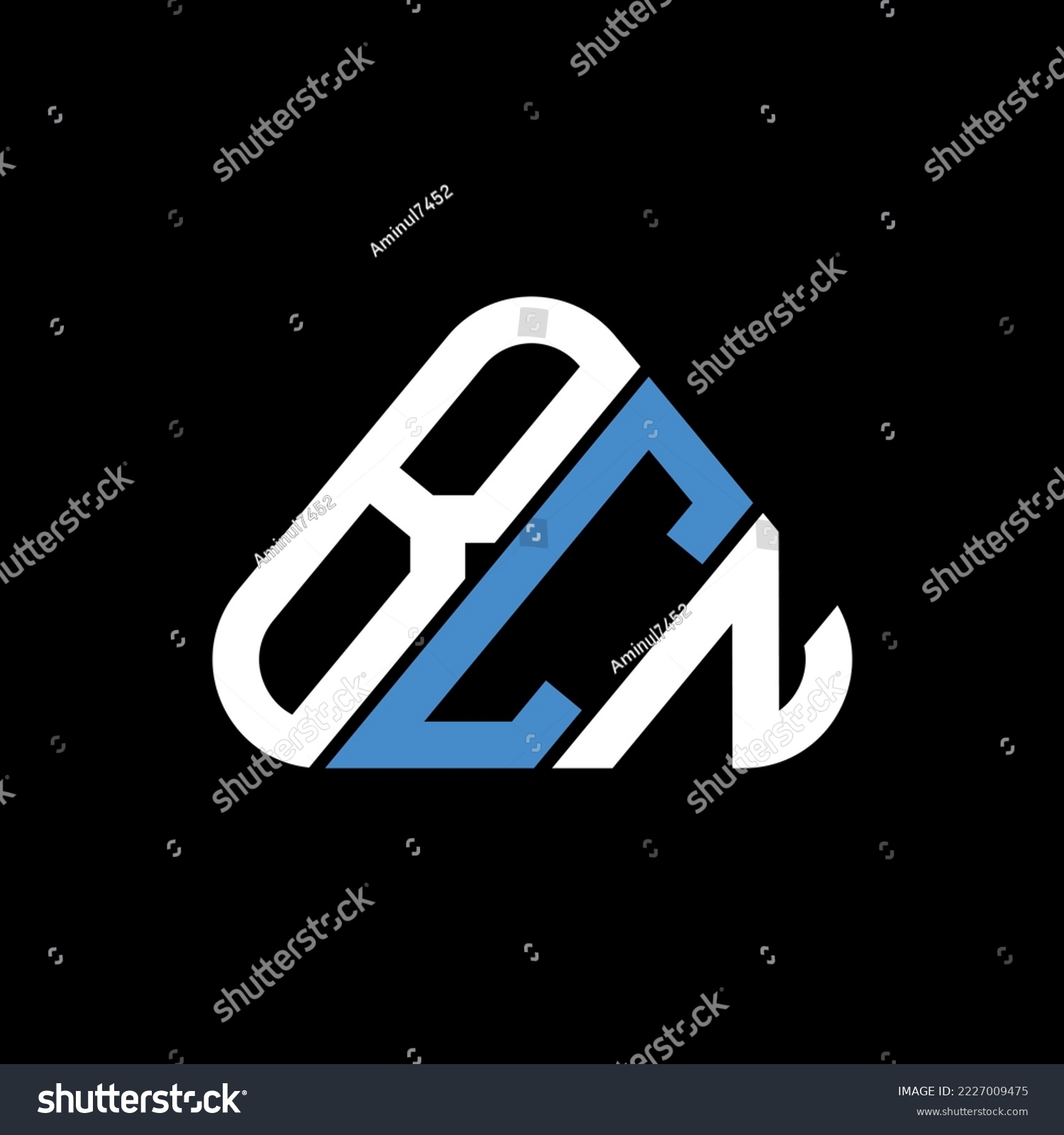 SVG of BCN letter logo creative design with vector graphic, BCN simple and modern logo in round triangle shape. svg