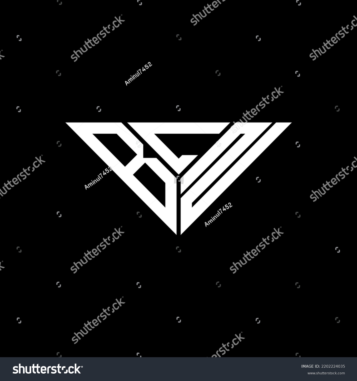 SVG of BCN letter logo creative design with vector graphic, BCN simple and modern logo in triangle shape. svg