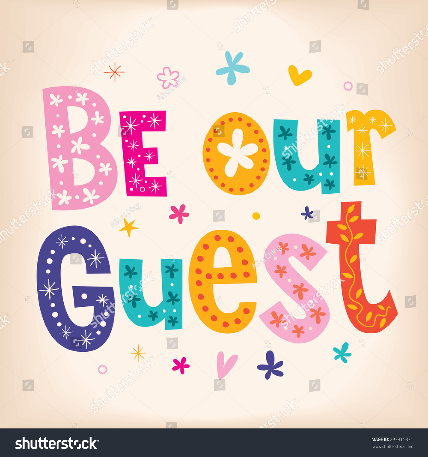 SVG of Be our guest svg