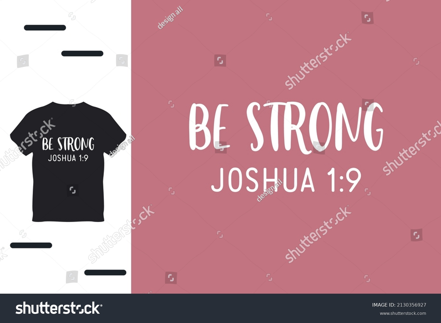 SVG of Be strong t shirt design svg