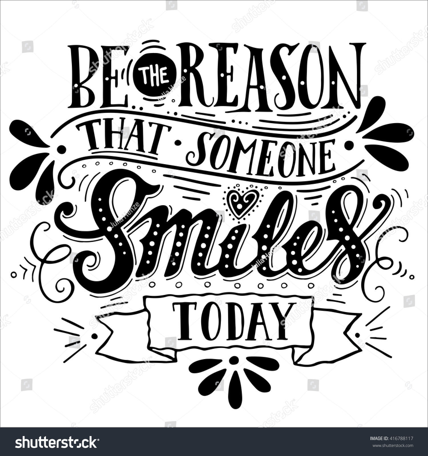 Be Reason That Someone Smiles Today Stock Vector (Royalty Free ...