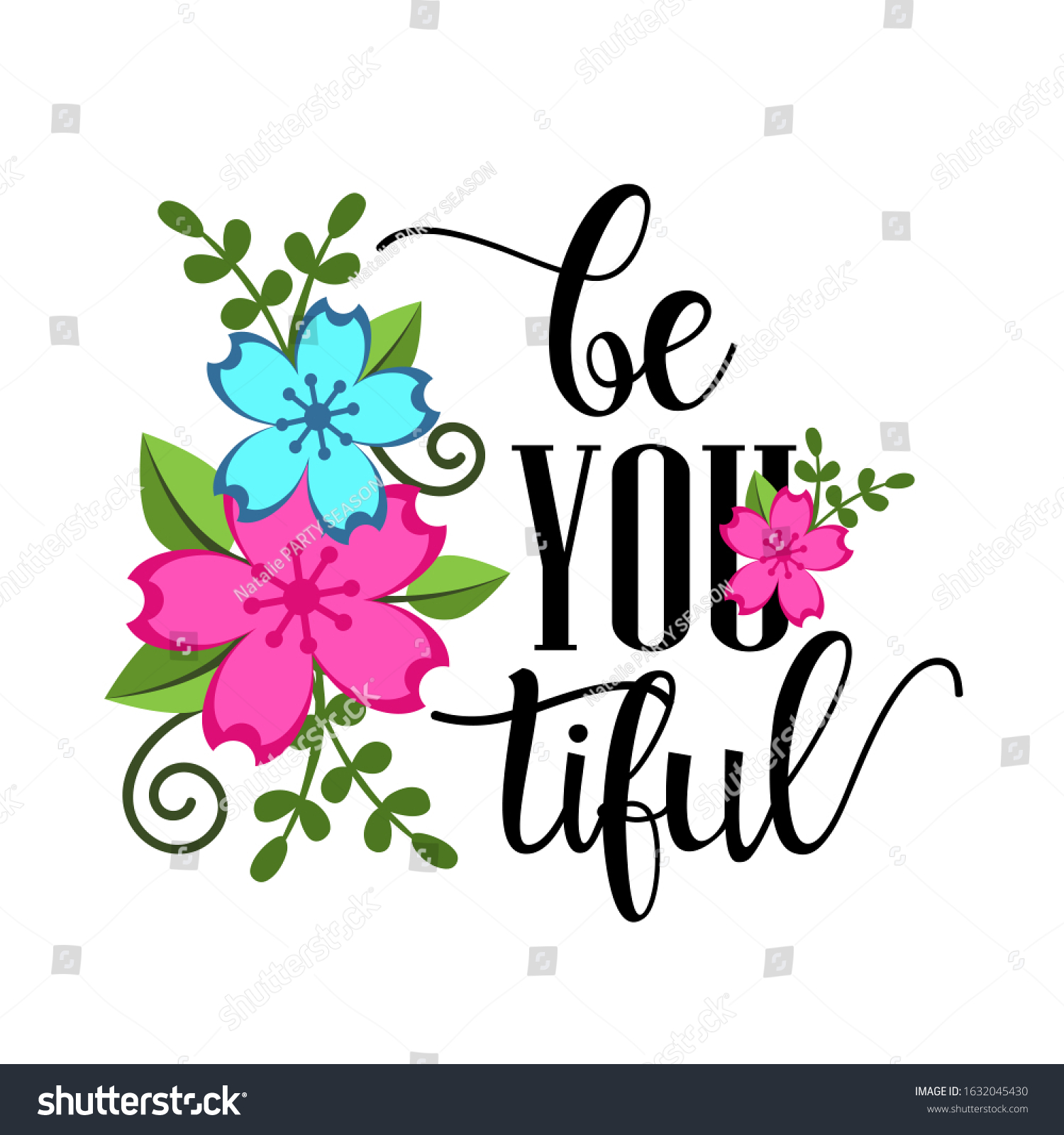 SVG of Be You Tiful flowers. Valentines day. svg