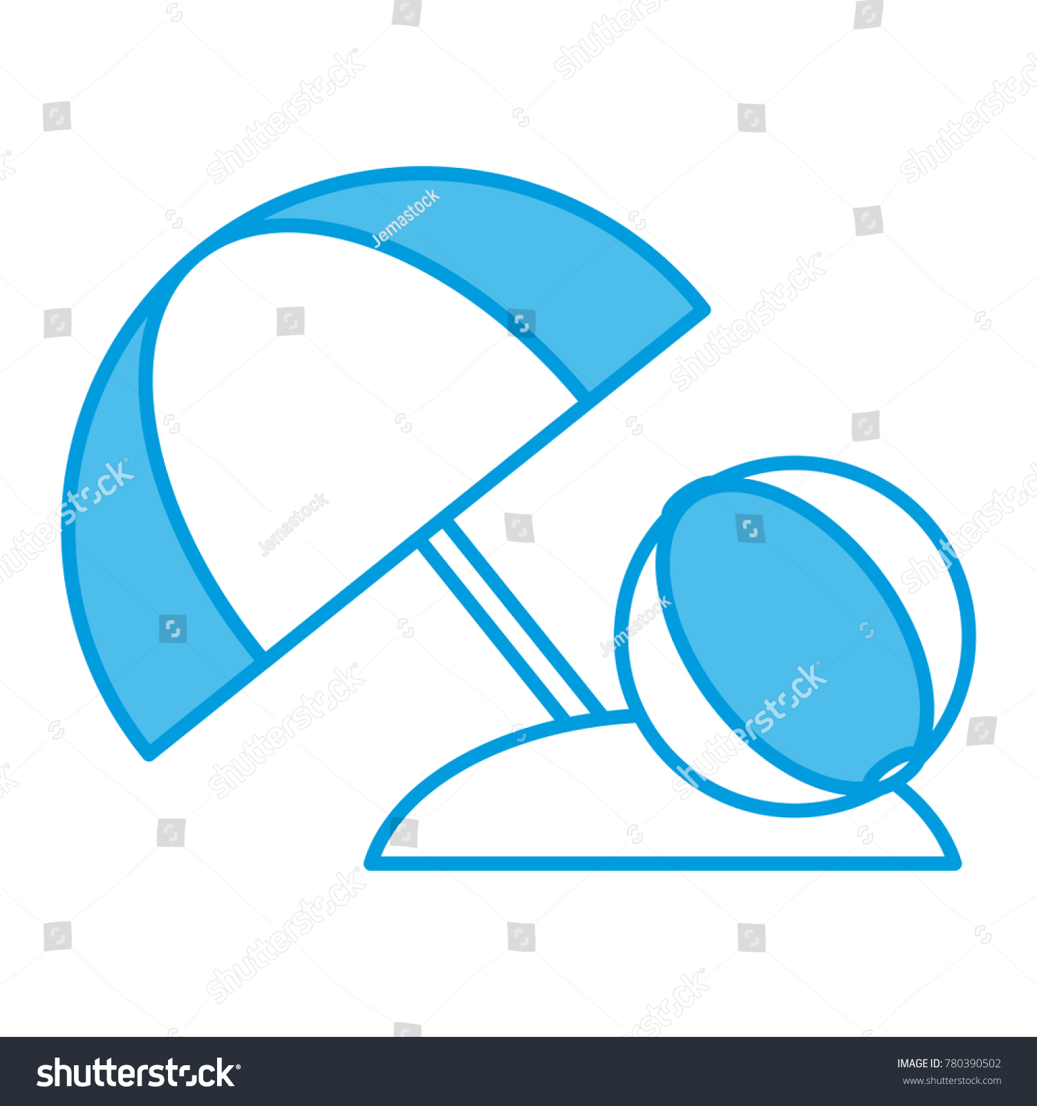 Beach Ball Symbol Stock Vector (Royalty Free) 780390502 Shutterstock