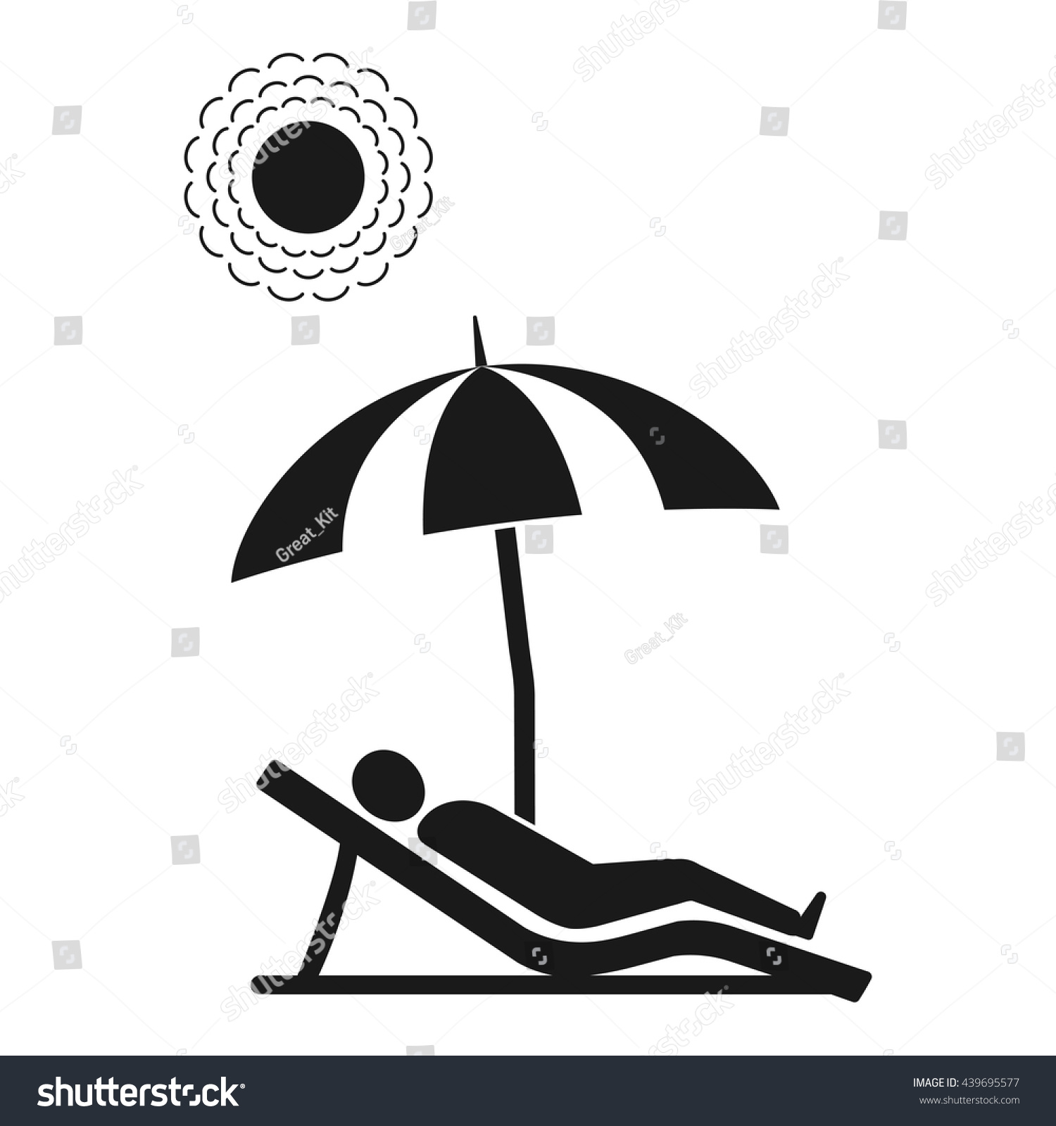 Beach Chair Vector beach chair icon vector flat icon stock vector 439695577 Beach Chair Vector beach chair icon vector flat icon stock vector 439695577