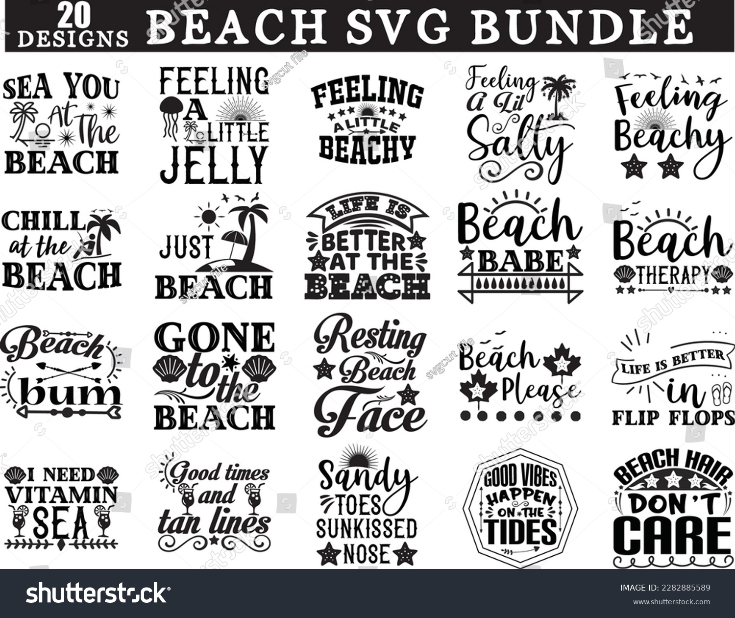 SVG of Beach SVG Bundle, Summer Svg Bundle svg