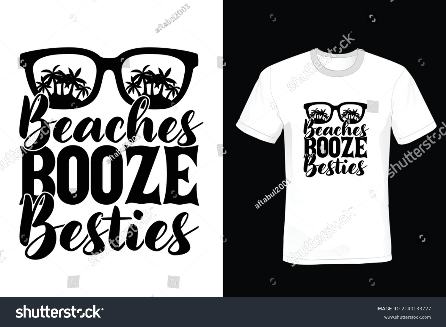 SVG of Beaches Booze and Besties Beach and summer T shirt design, vintage, typography svg